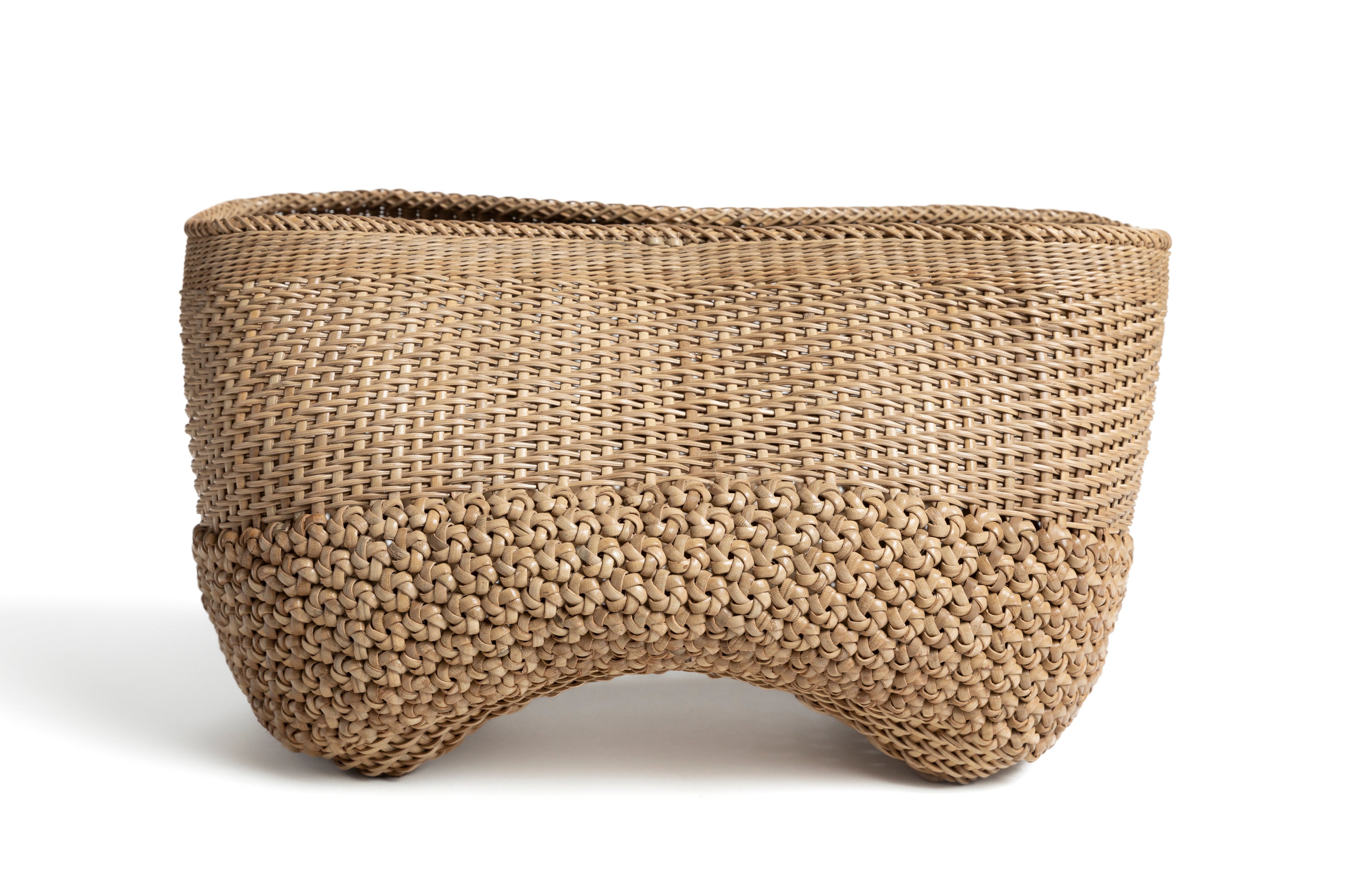 銹籐花結編彎籠 海猫 | 川口 淳平