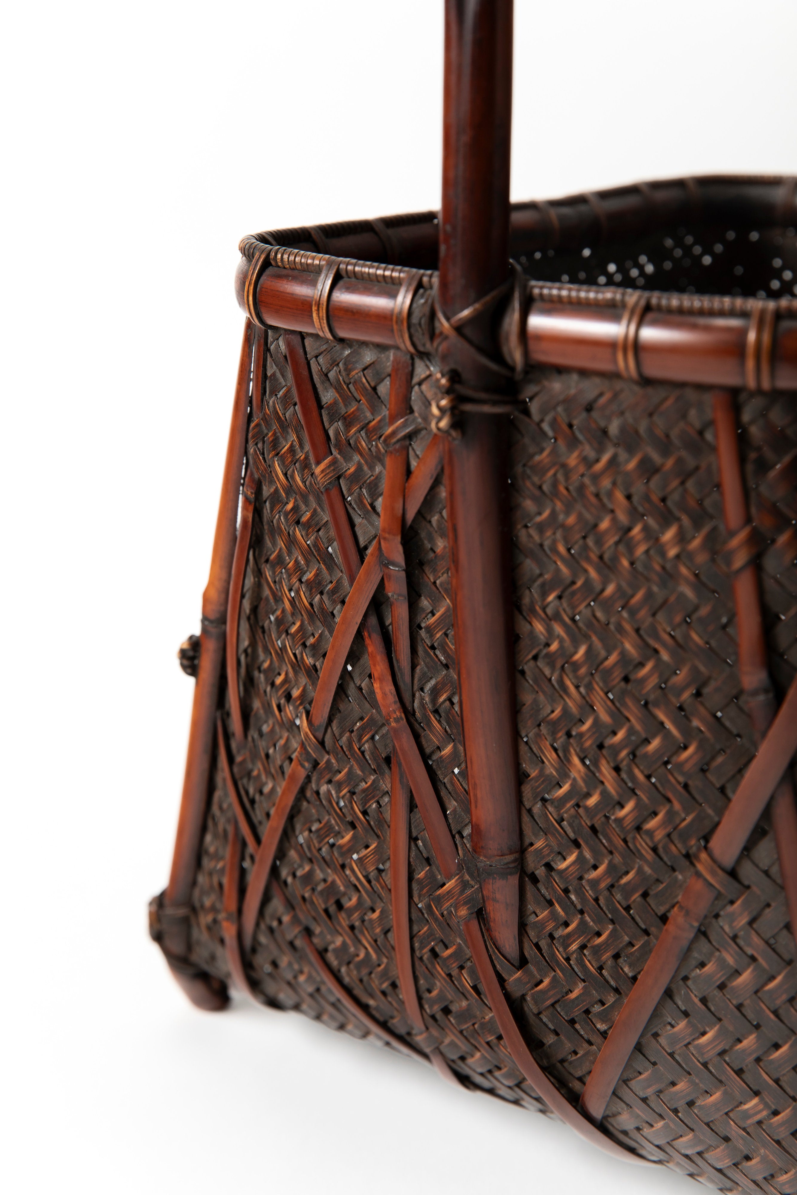 小菅竹堂 氷裂編花籃 | 斎藤正光 監修