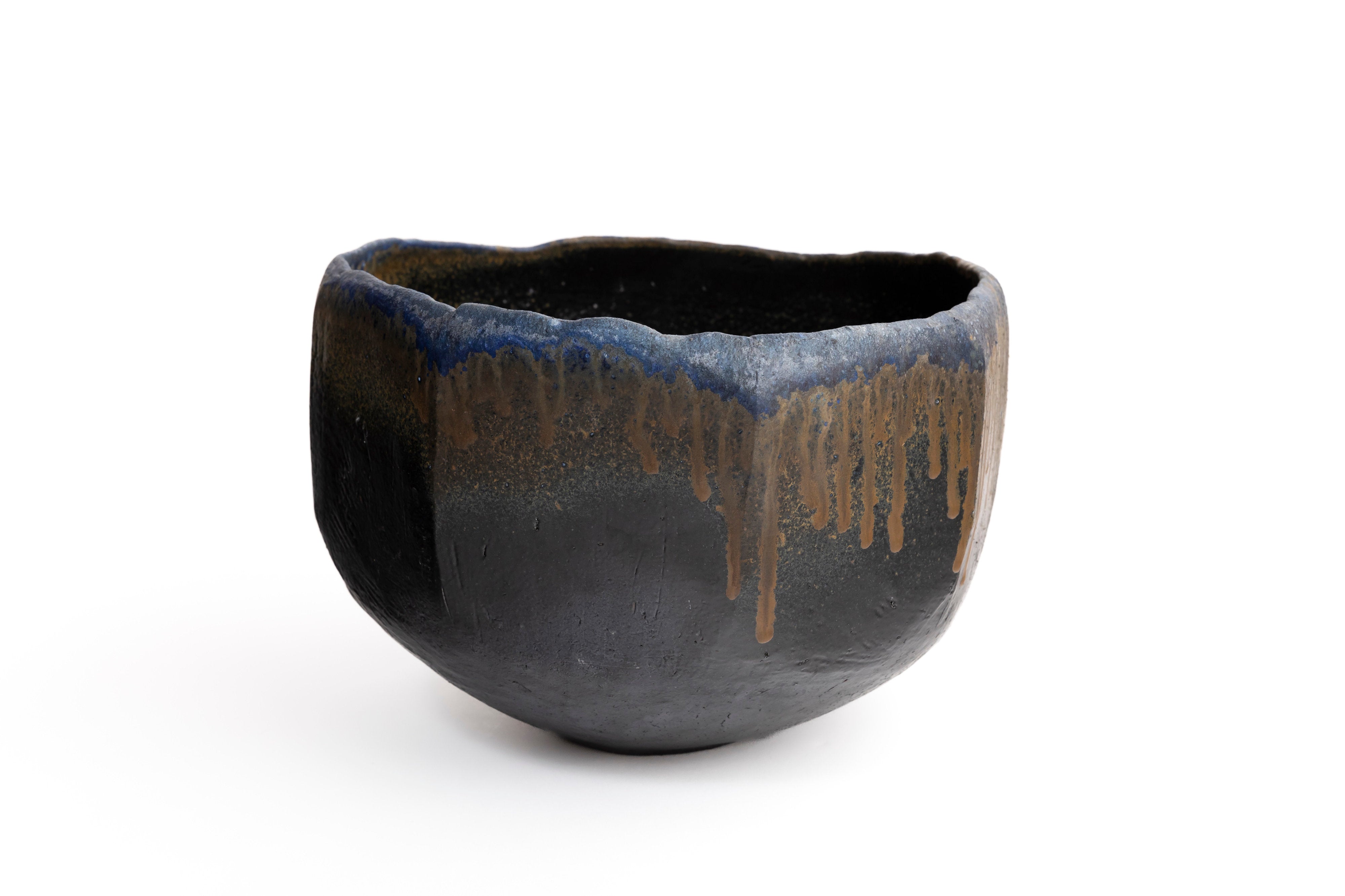 蒼変黒削大鉢 | 後関 裕士