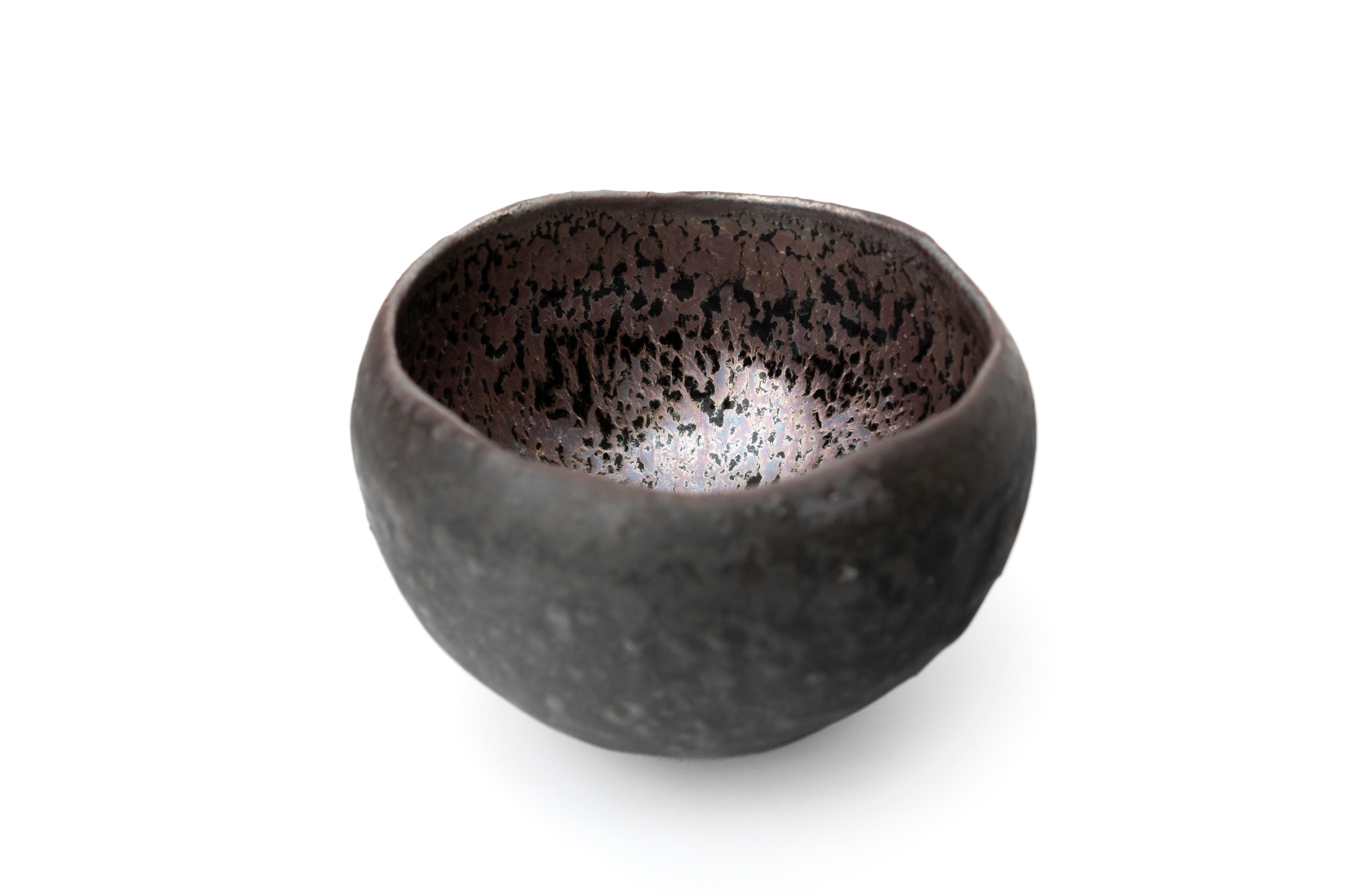 桃銀油滴煤黒茶盌 | 古谷 宣幸