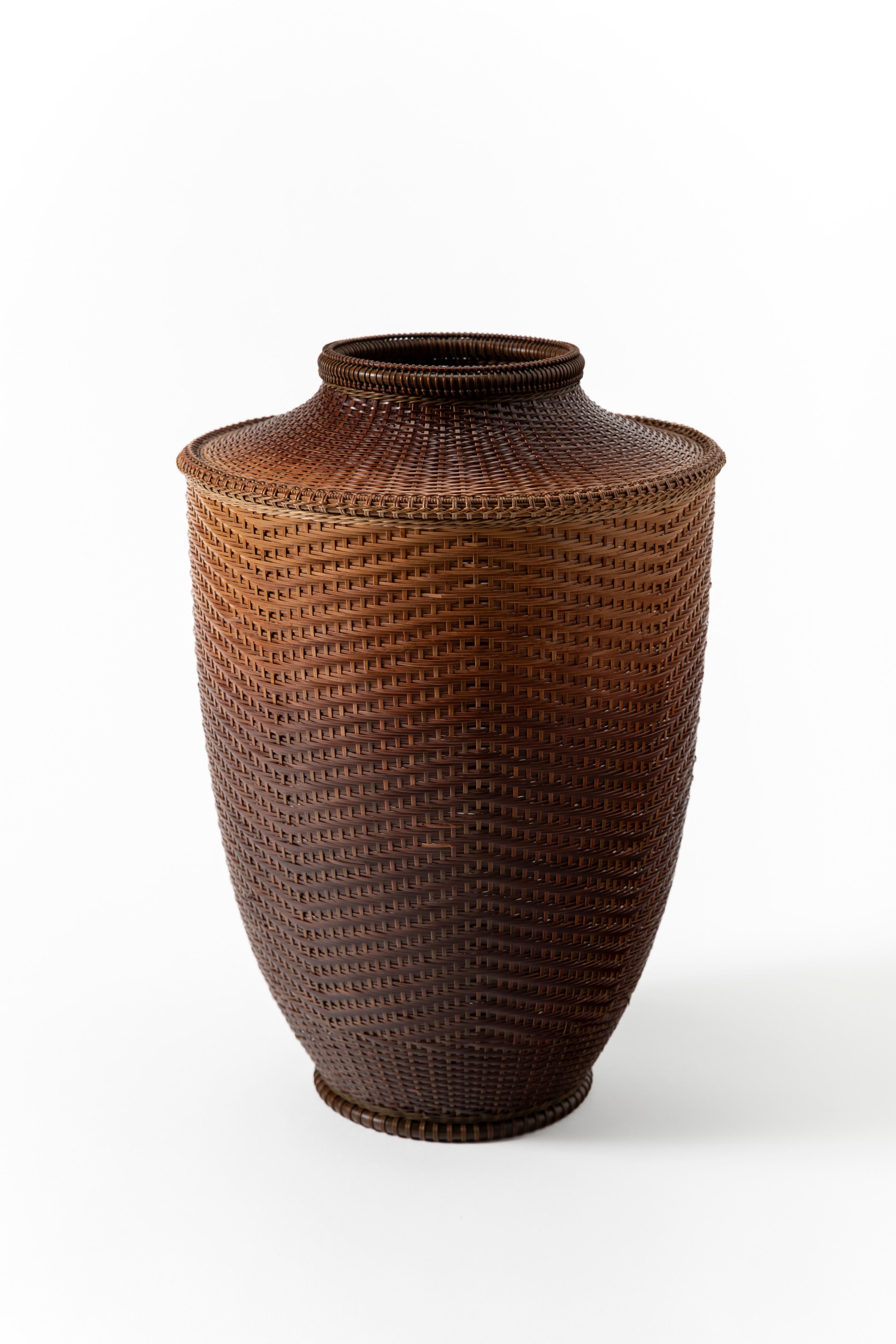 松尾竹峰 煤竹花籃 | 斎藤正光 監修