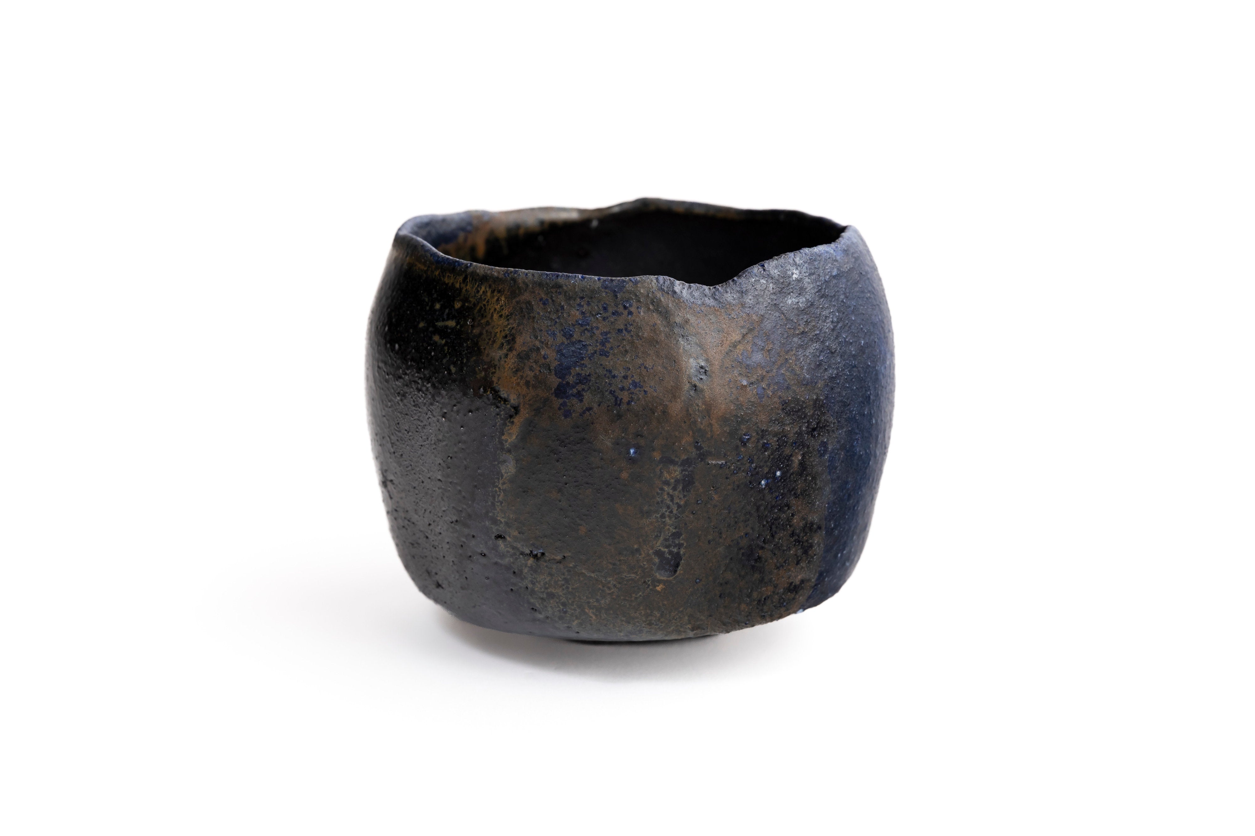 蒼変黒茶盌 | 後関 裕士