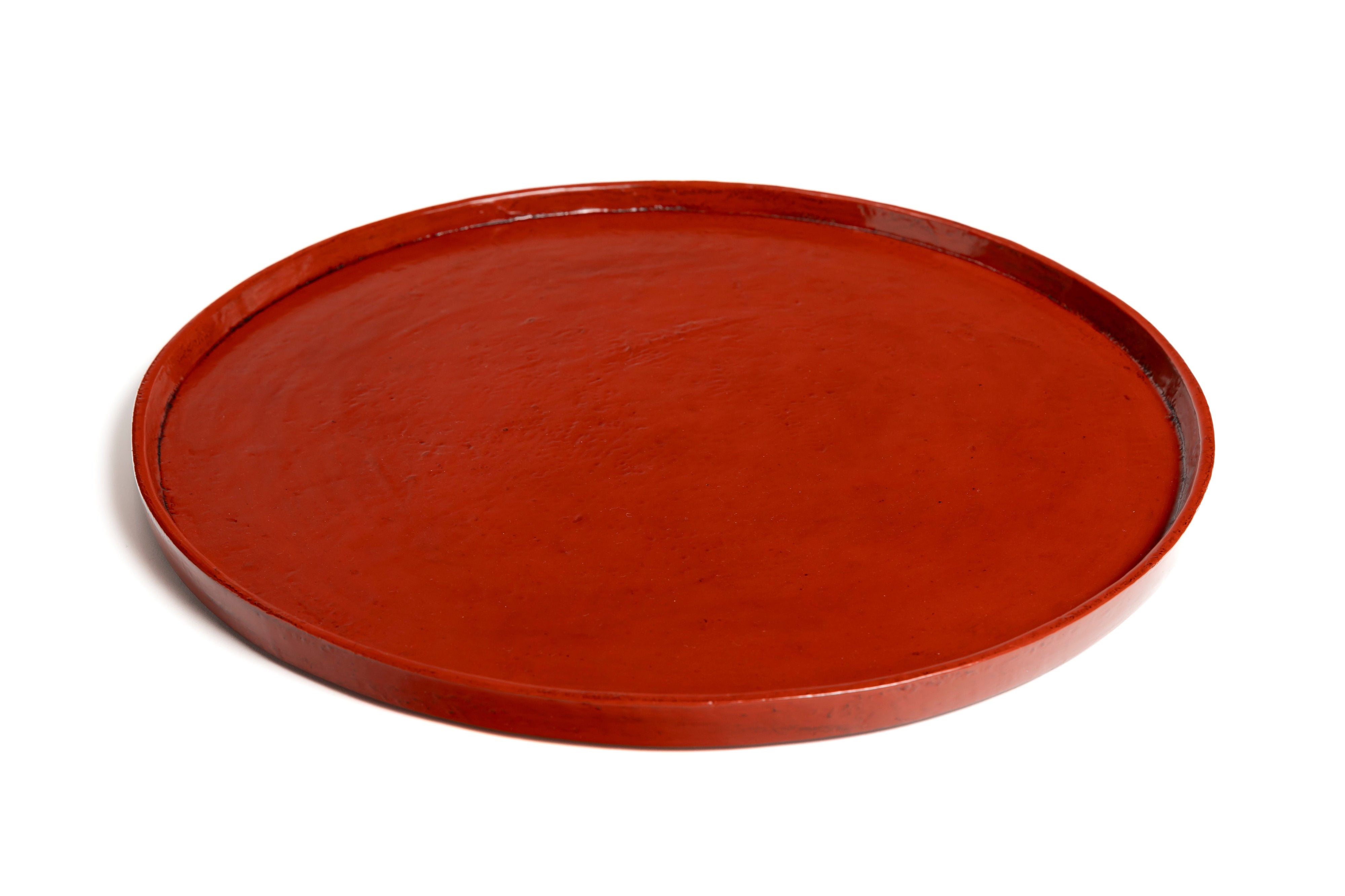 朱漆丸盆 | 松崎 修