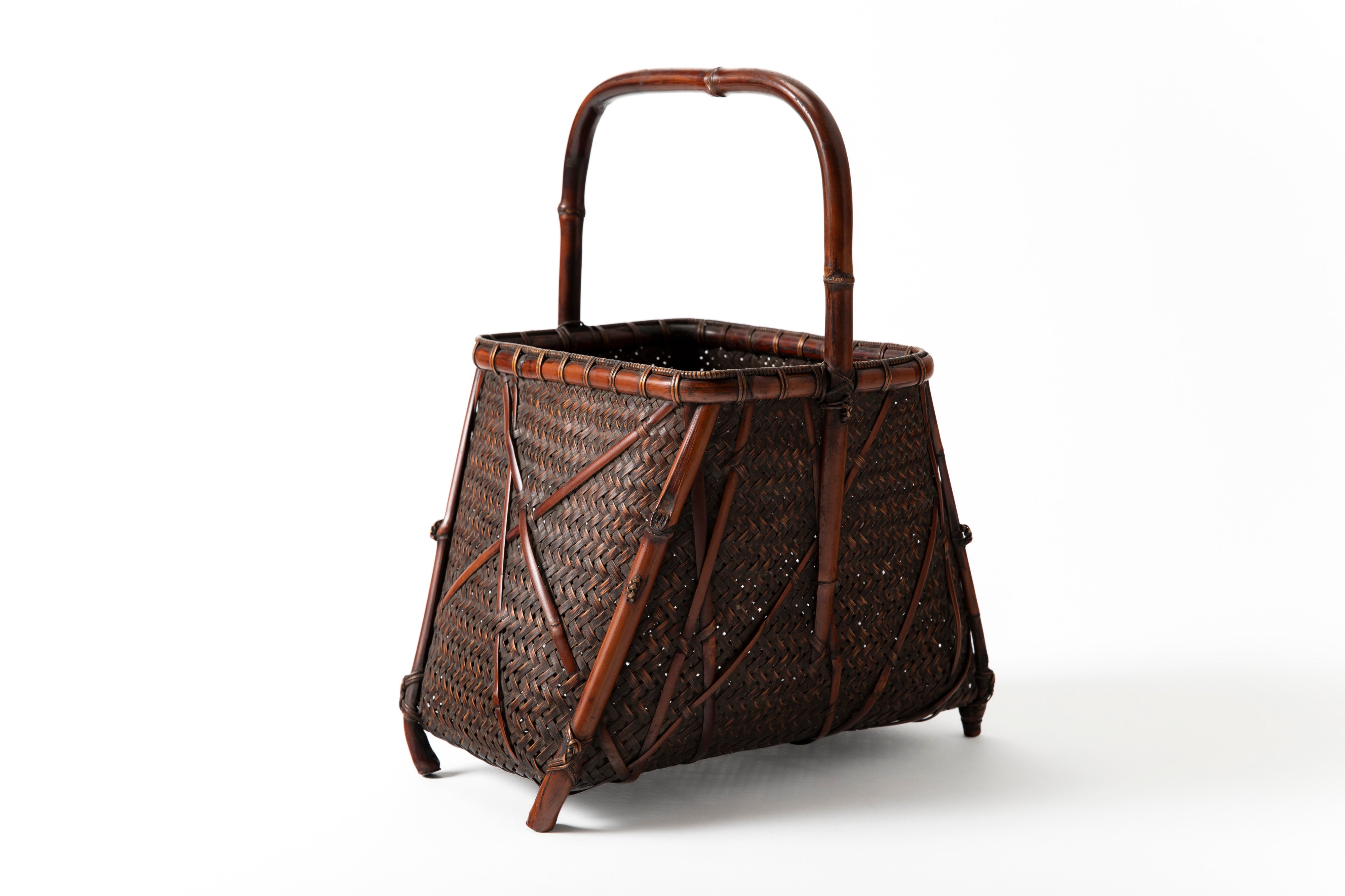 小菅竹堂 氷裂編花籃 | 斎藤正光 監修