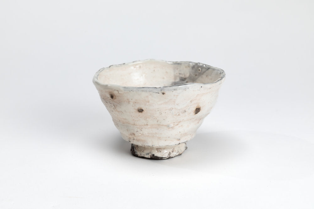 粉引茶碗「三日月」|中村 康平