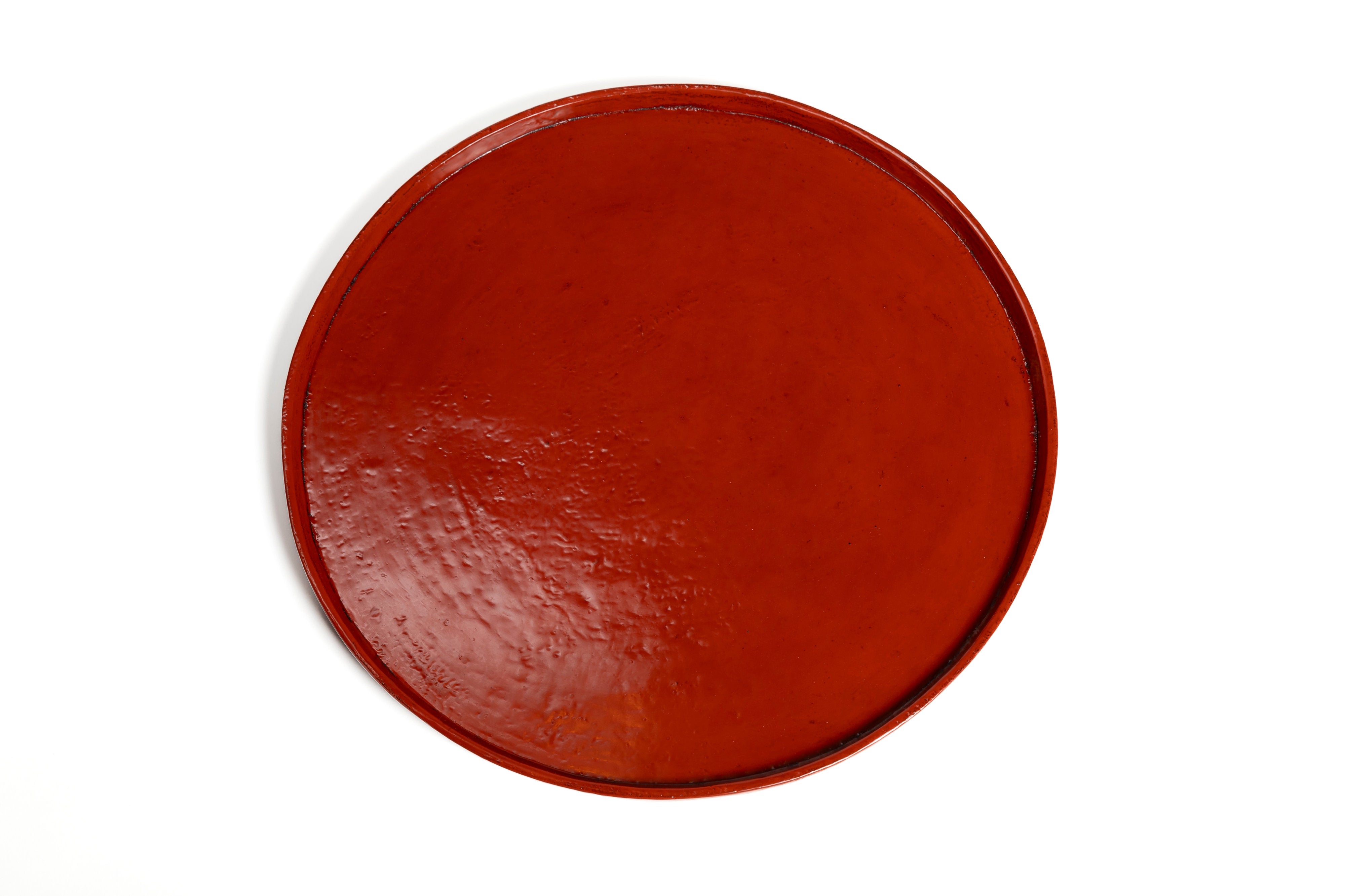 朱漆丸盆 | 松崎 修