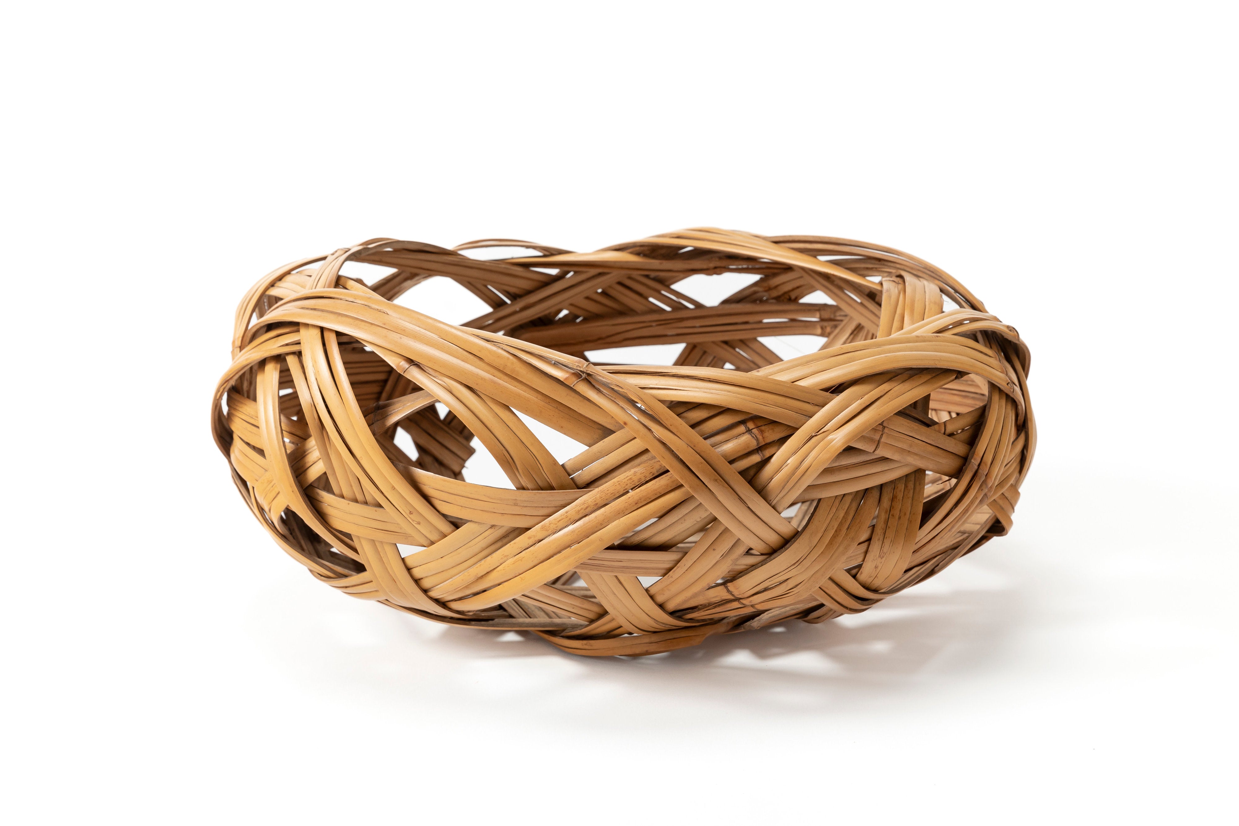 末村笙文 白錆竹繭形花籃 | 斎藤正光 監修