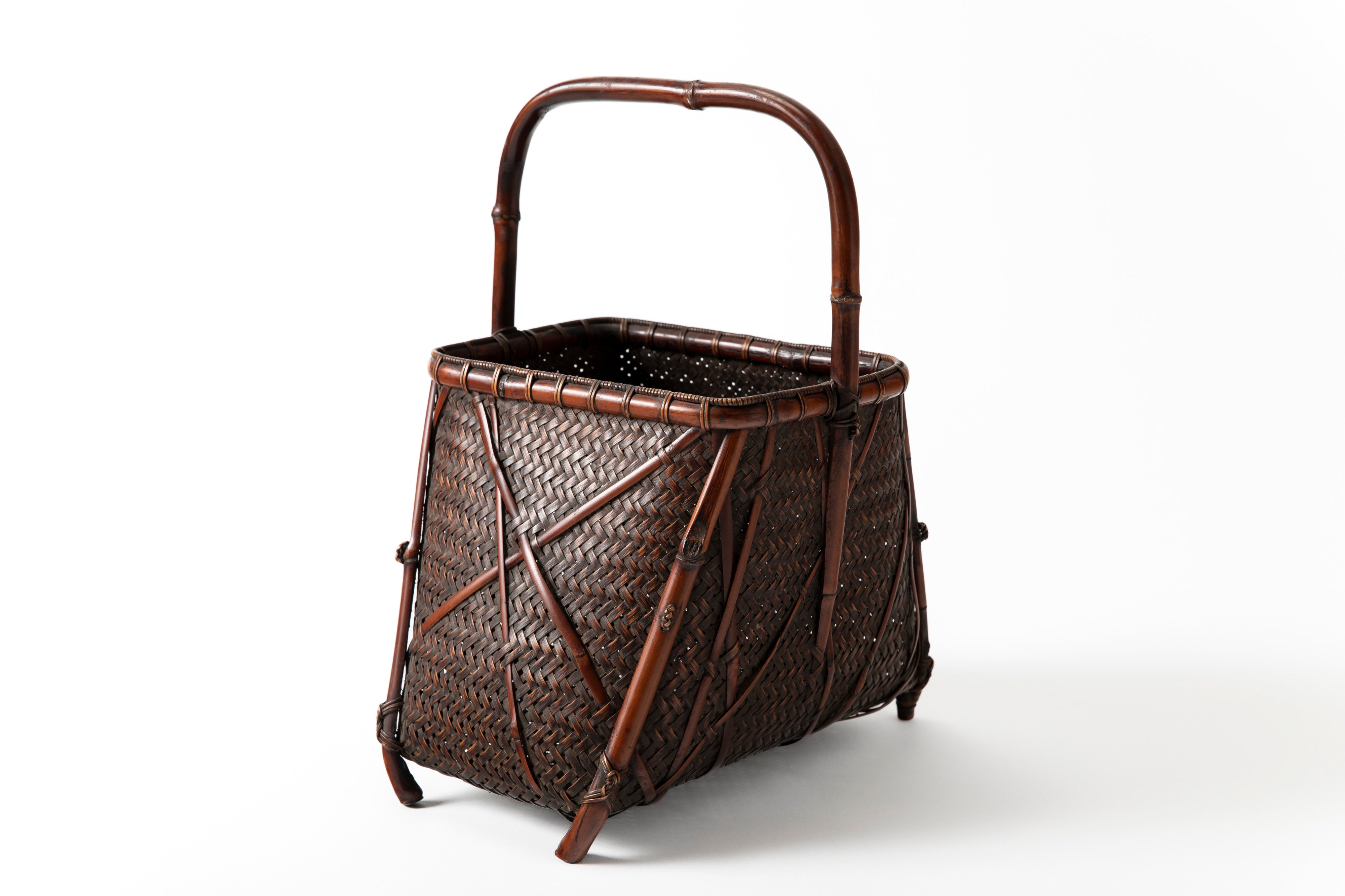 小菅竹堂 氷裂編花籃 | 斎藤正光 監修