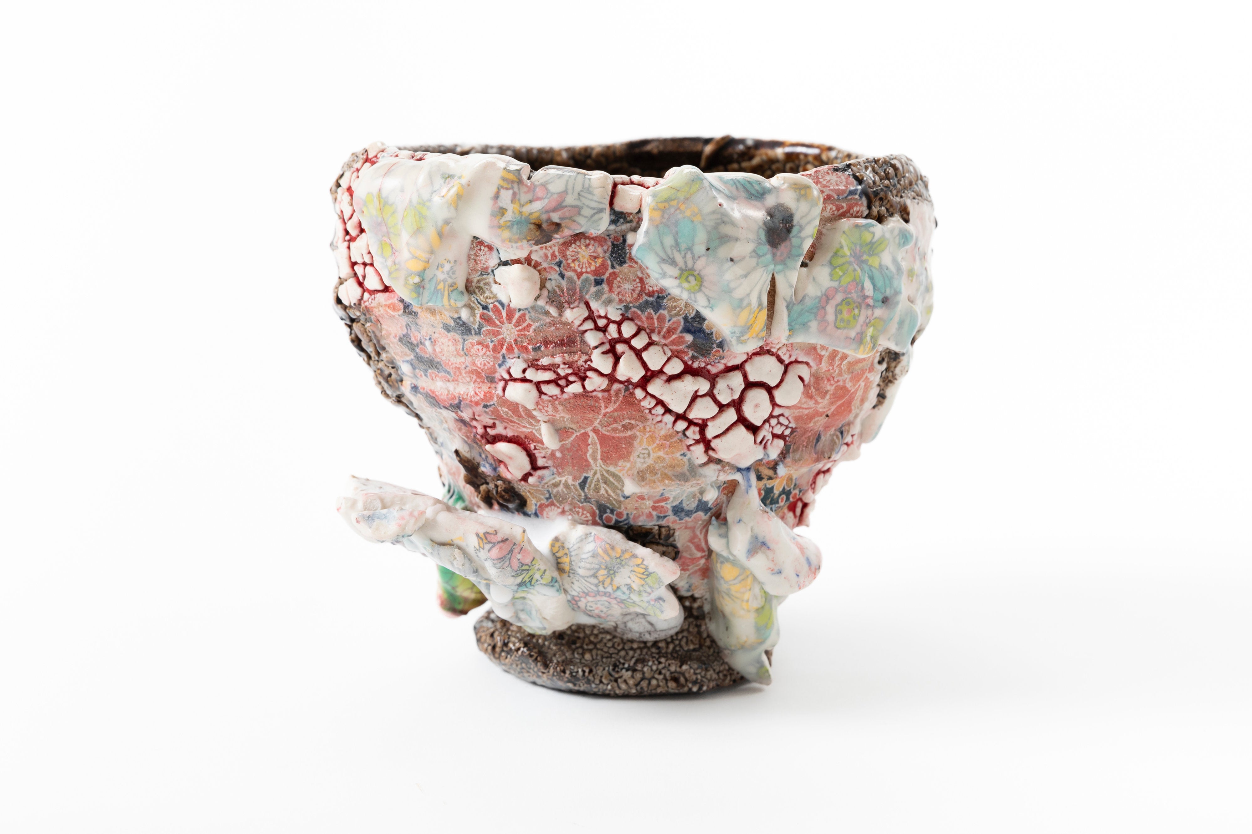 Karatsu Flower Painting Tea Bowl | 氏家 昂大