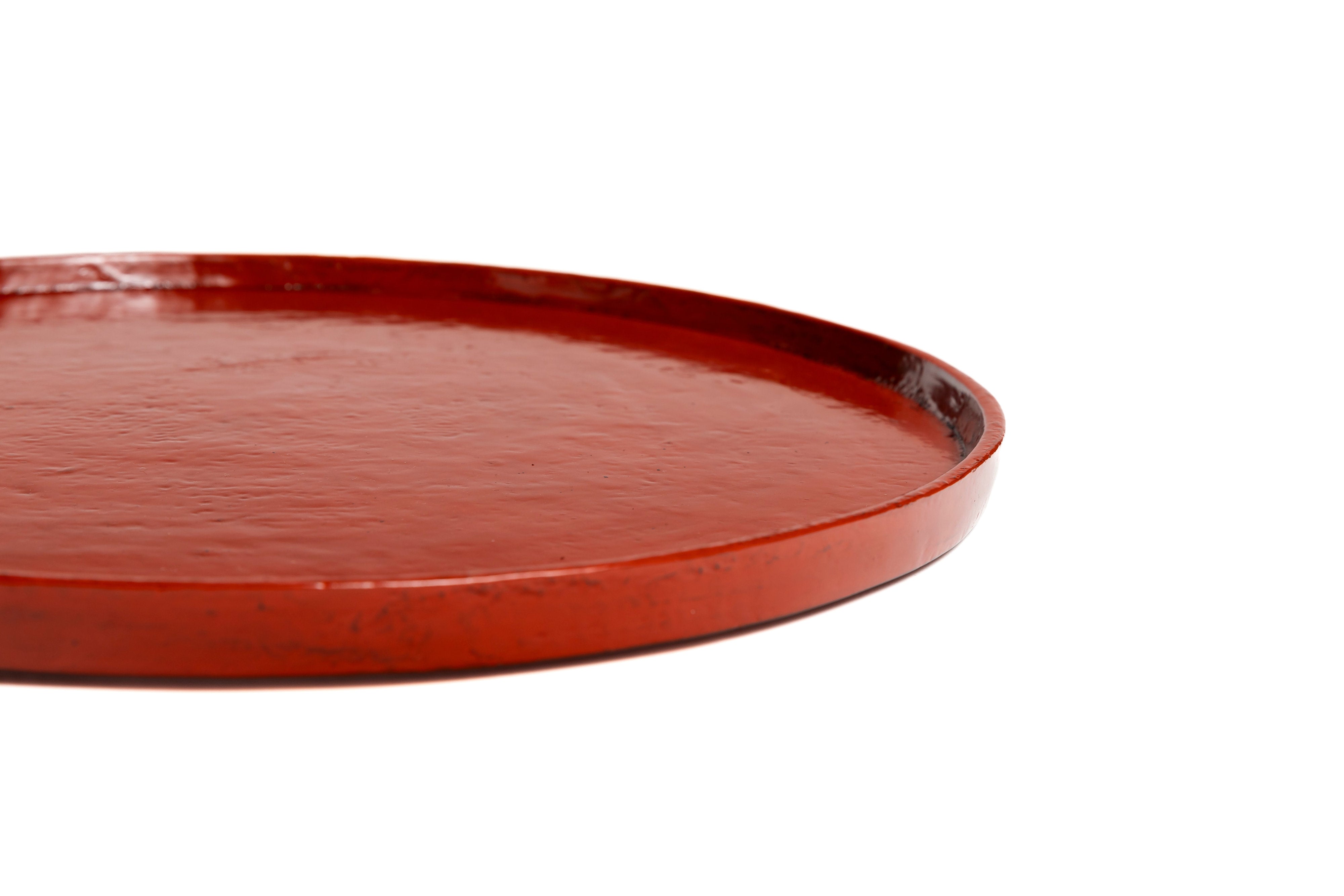 朱漆丸盆 | 松崎 修