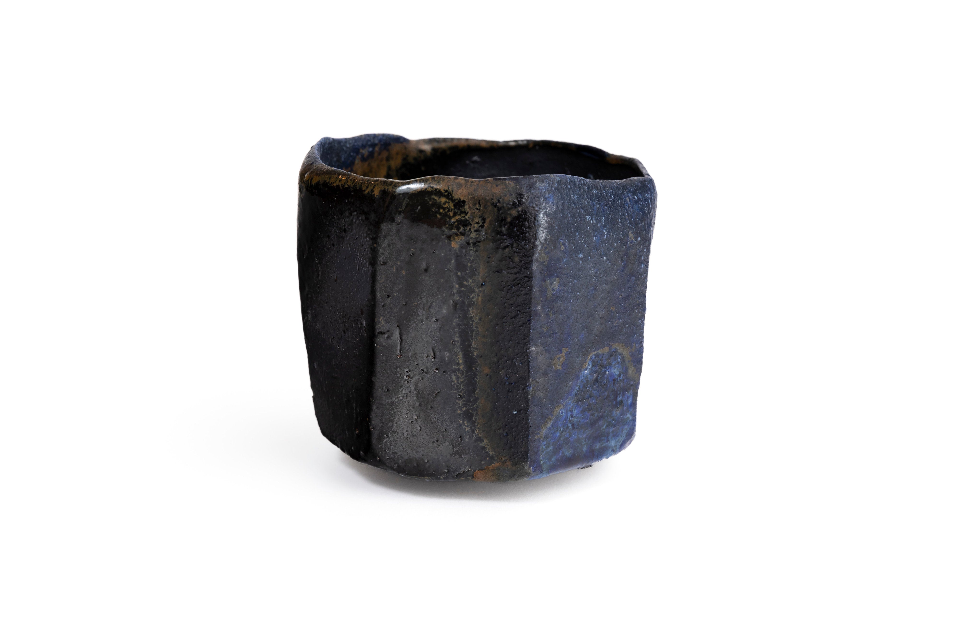 蒼変黒削茶盌 | 後関 裕士