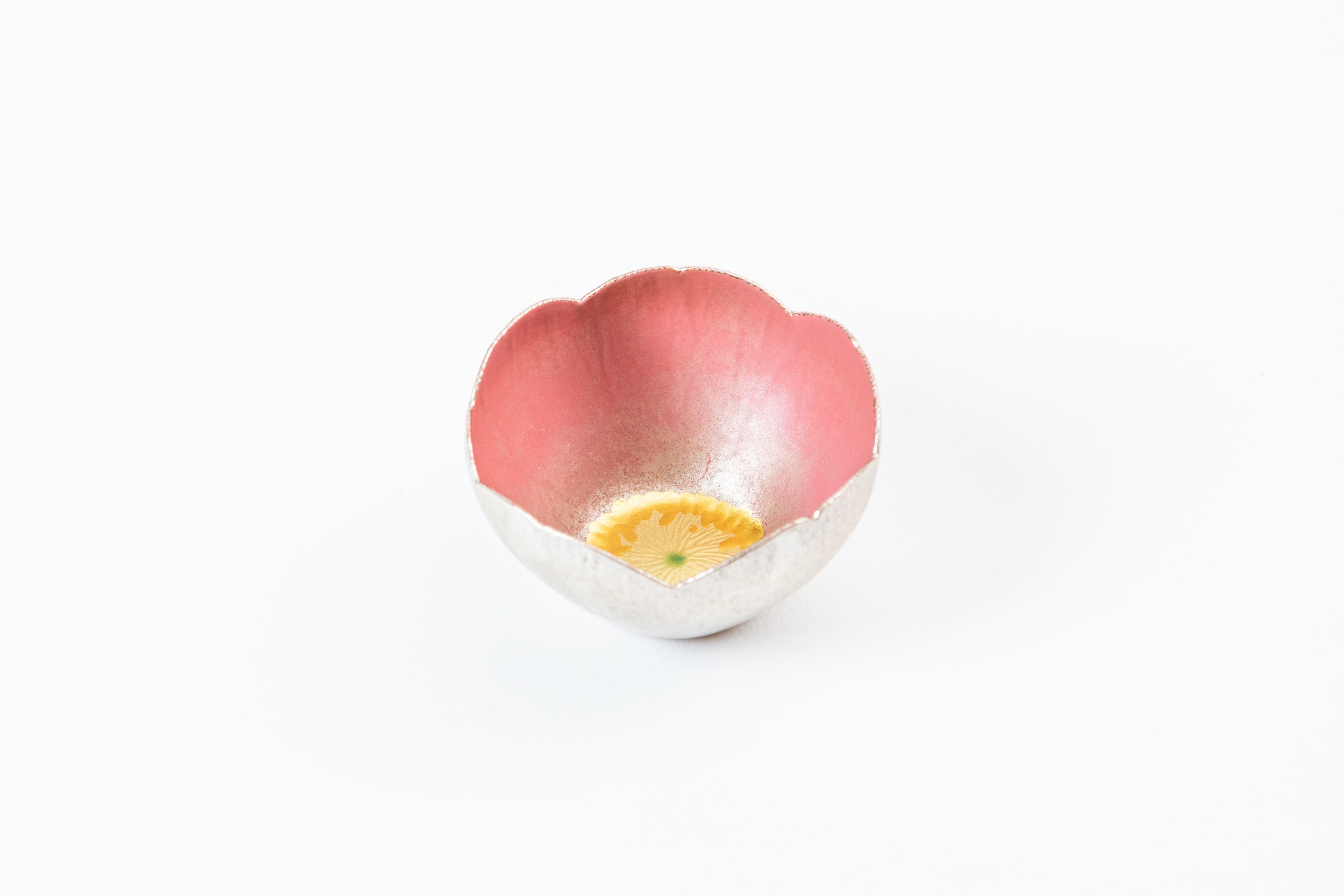乾漆花盃「山茶花」|野口 洋子
