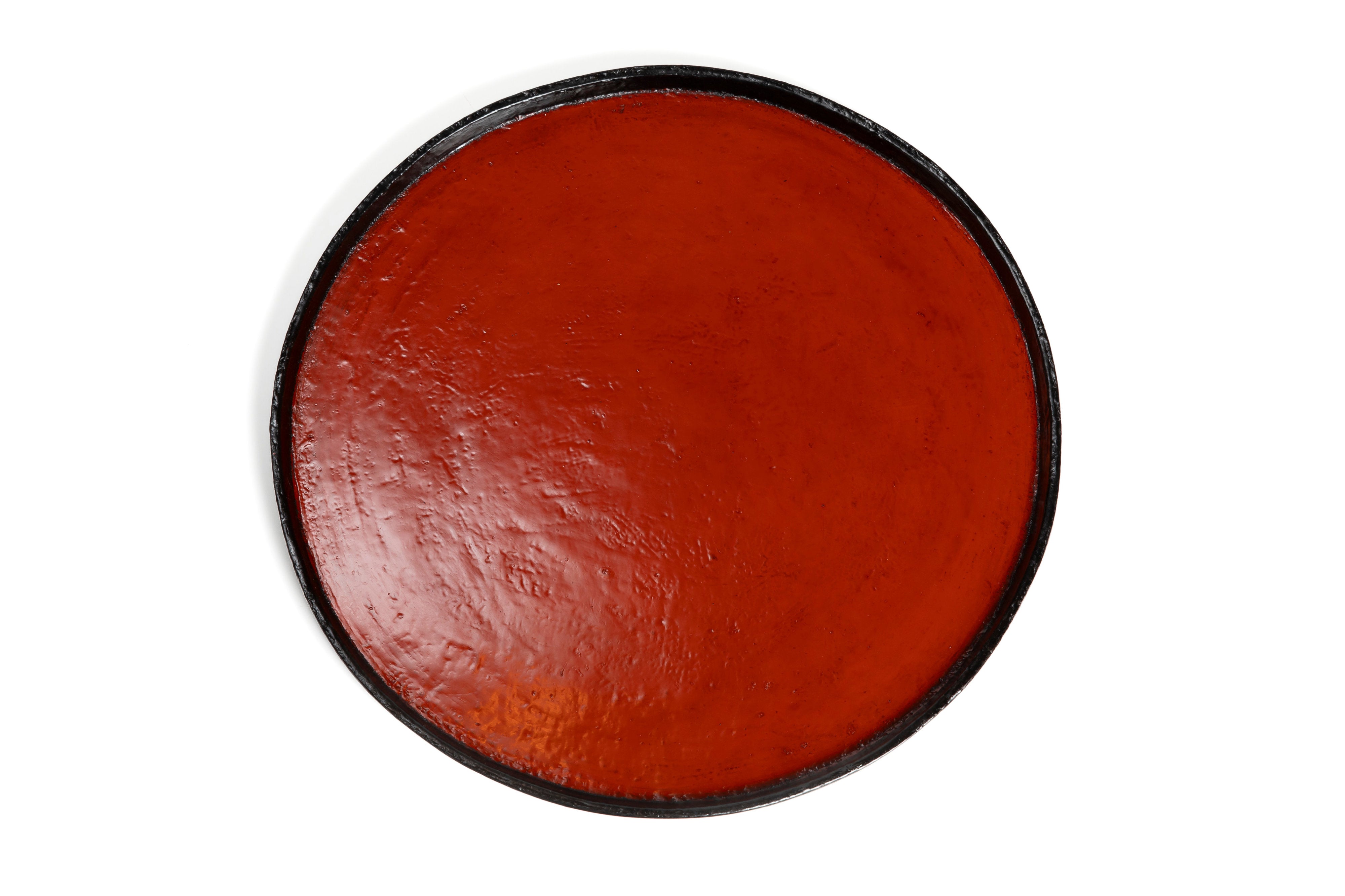 塗分丸盆 | 松崎 修