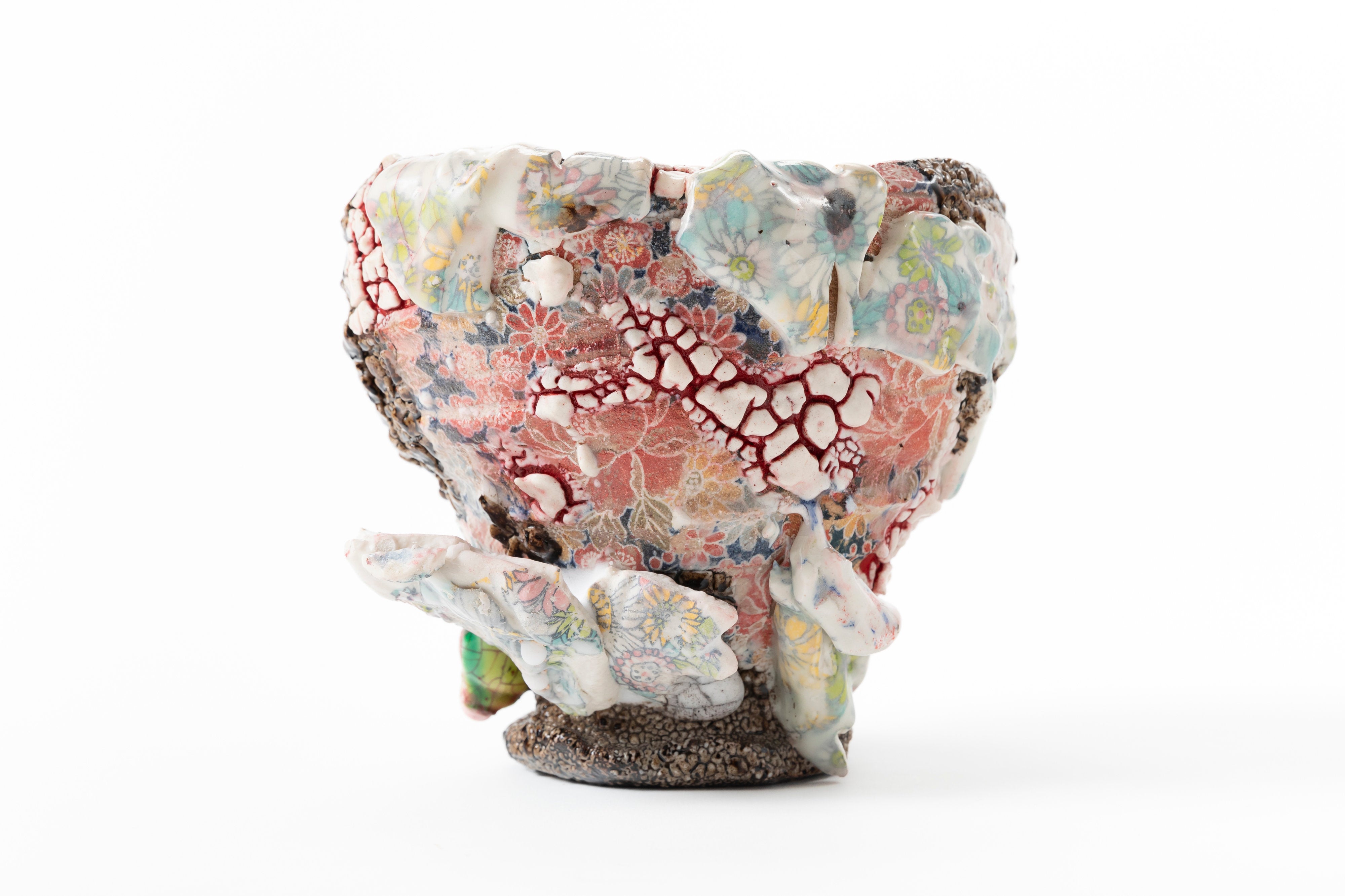 Karatsu Flower Painting Tea Bowl | 氏家 昂大