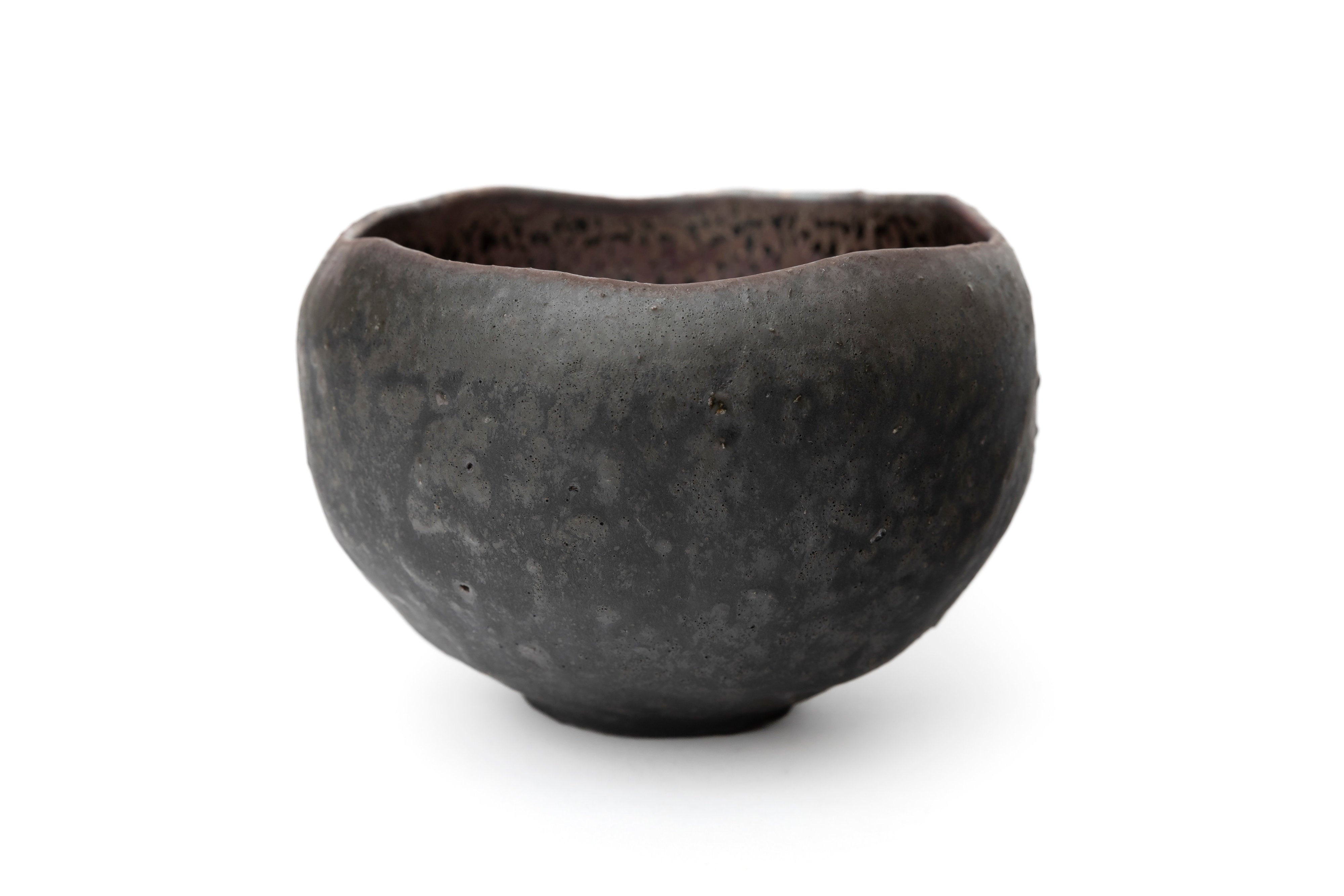 桃銀油滴煤黒茶盌 | 古谷 宣幸