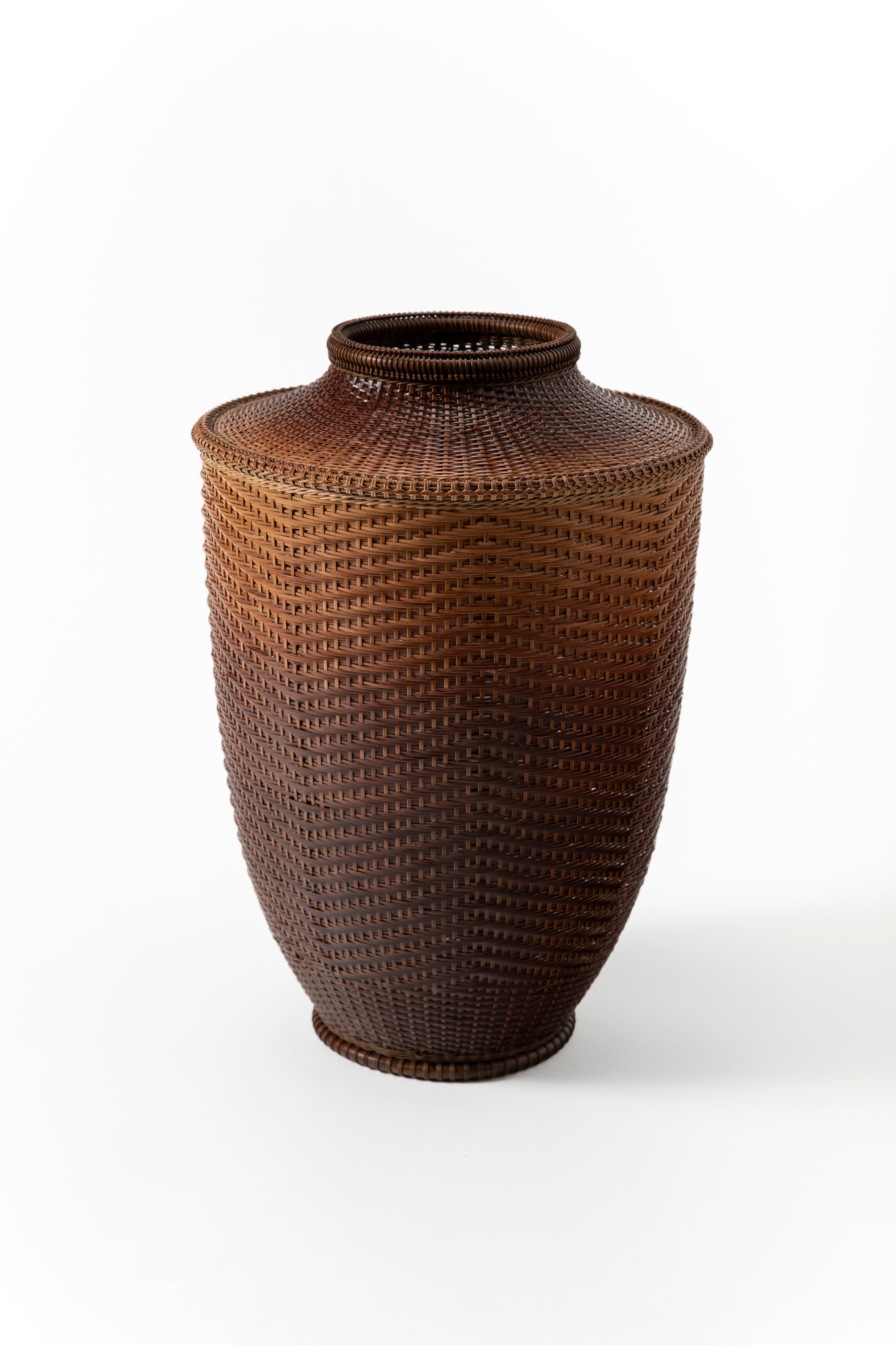 松尾竹峰 煤竹花籃 | 斎藤正光 監修