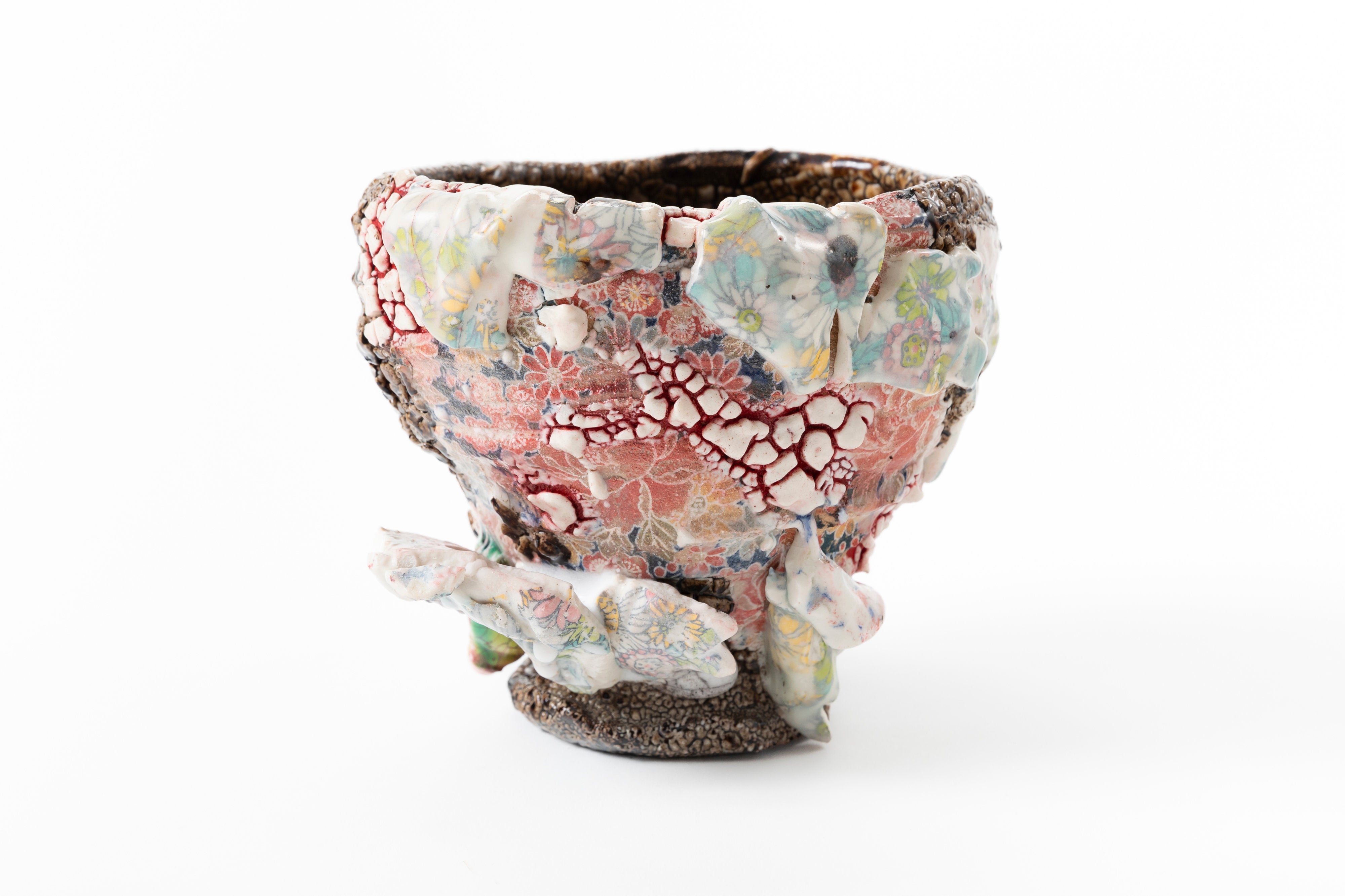 Karatsu Flower Painting Tea Bowl | 氏家 昂大