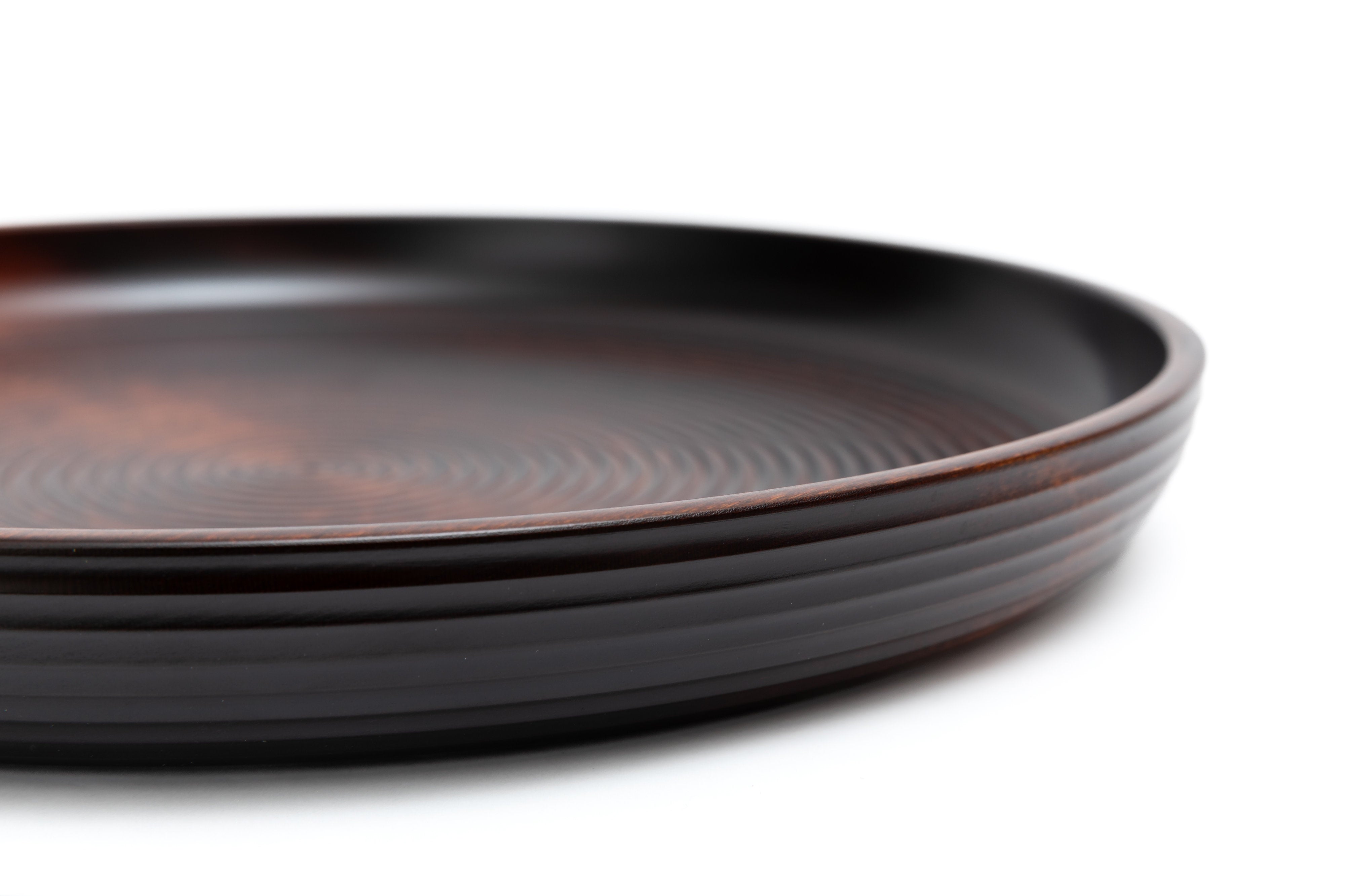 栃糸目盆(一尺) | 西端 良雄