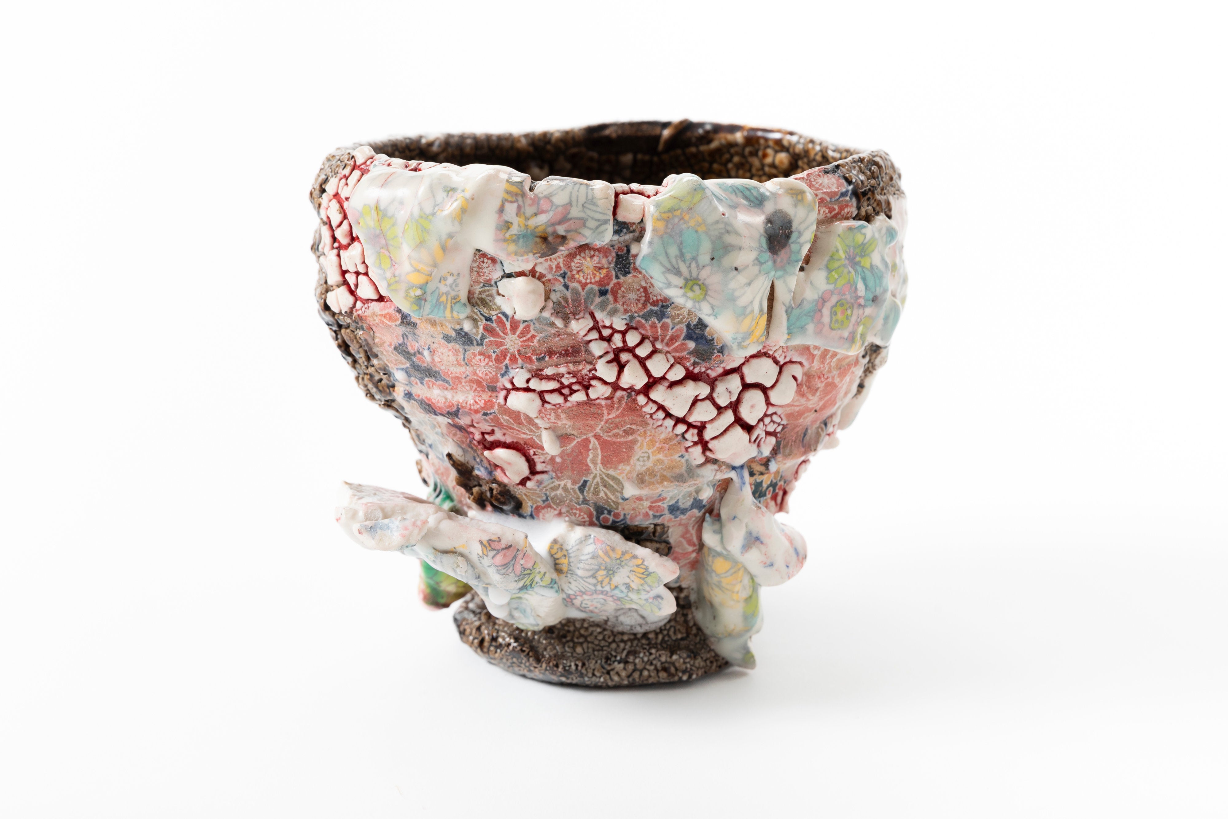 Karatsu Flower Painting Tea Bowl | 氏家 昂大