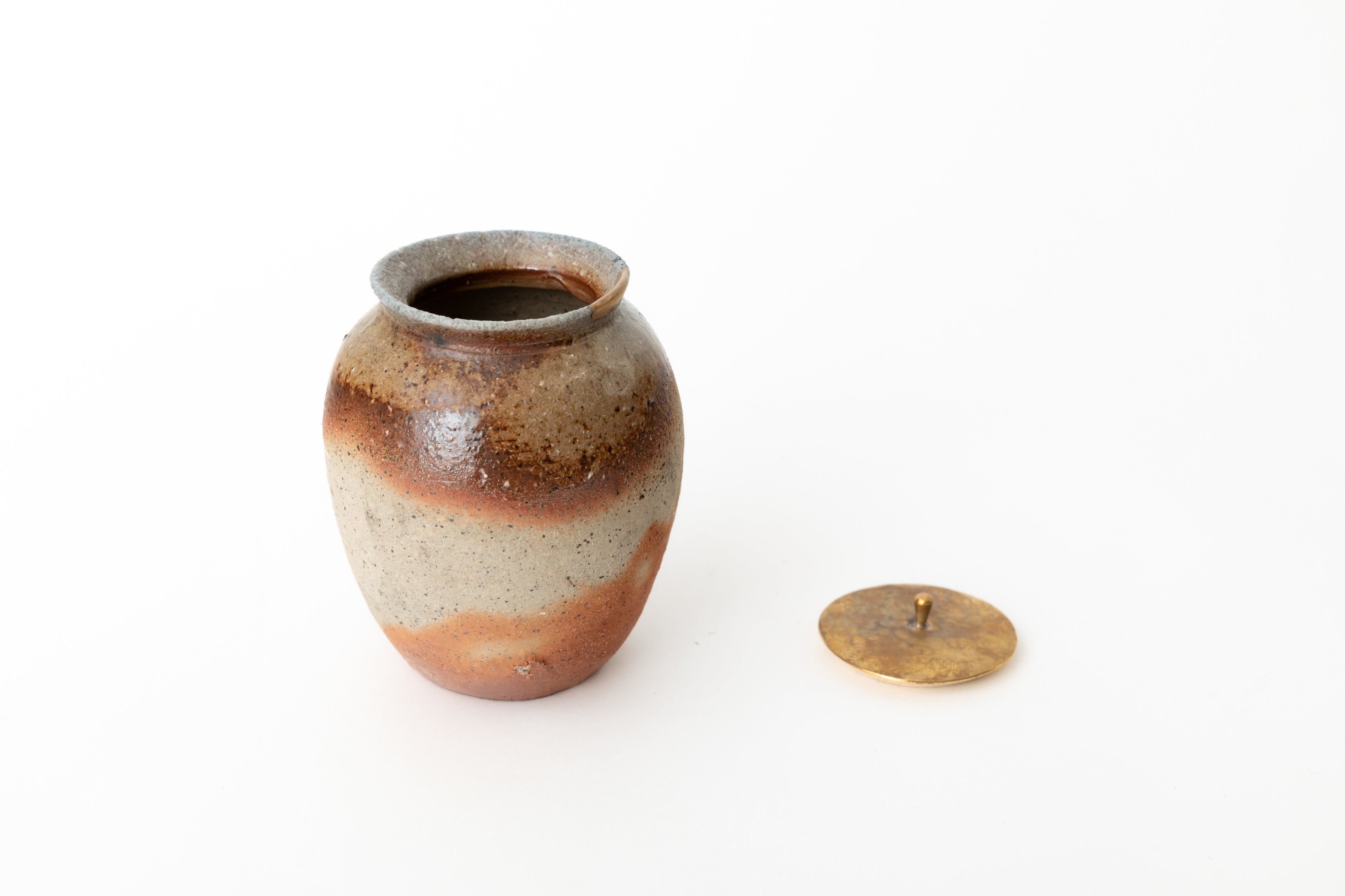 桧山備前茶入(金継あり) | 後関 裕士