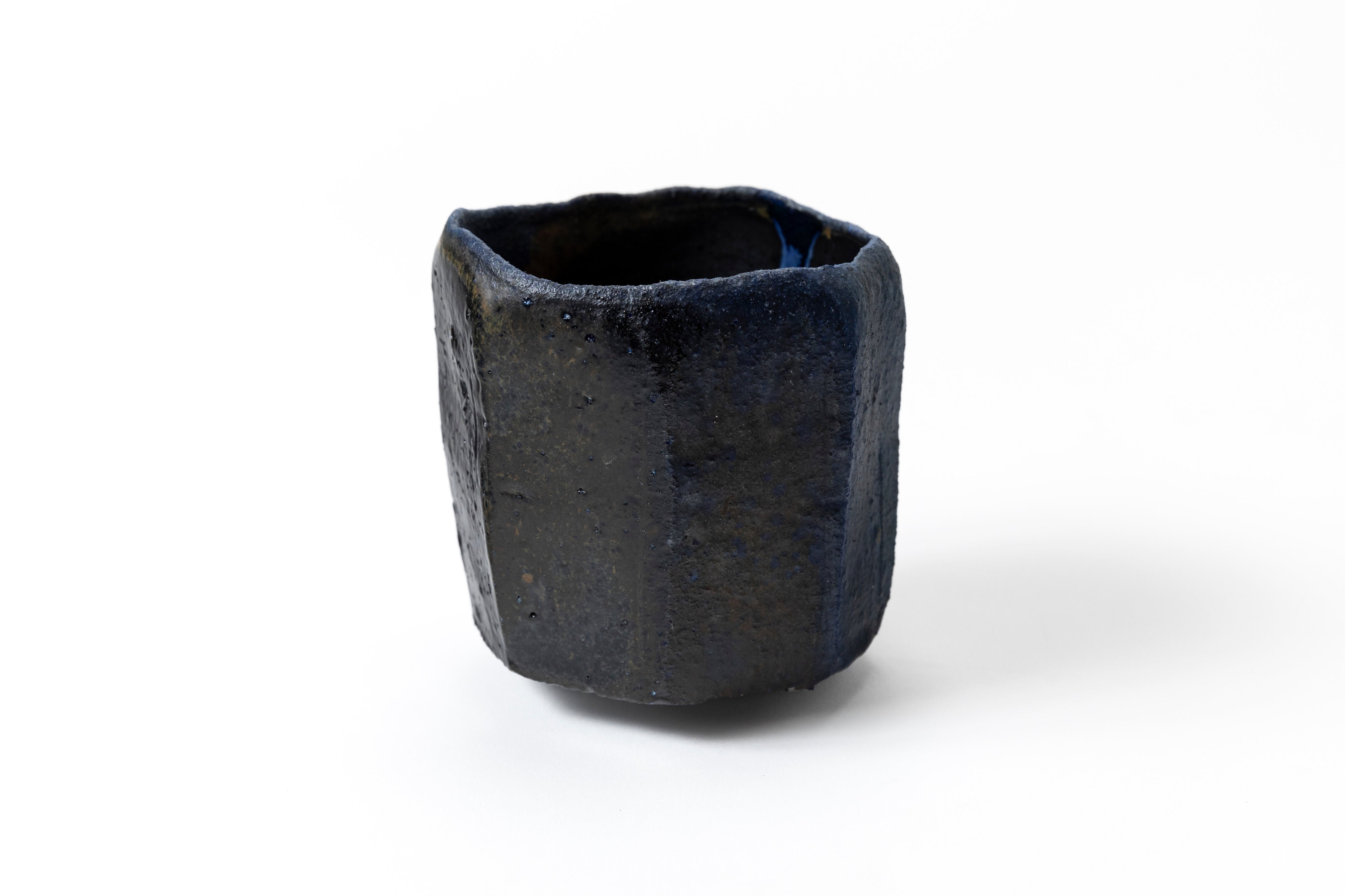 蒼変黒削茶盌 | 後関 裕士