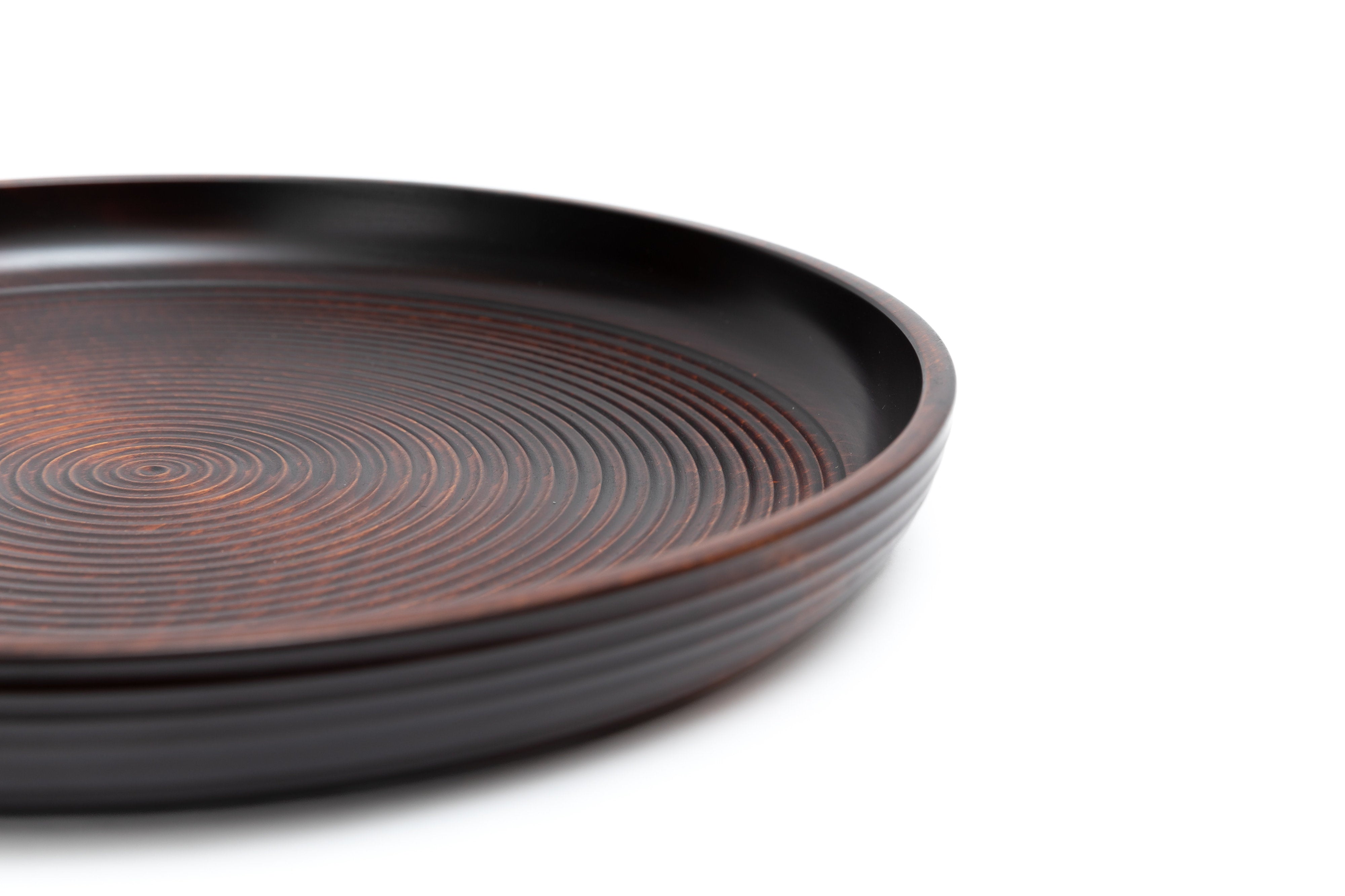 栃糸目盆(一尺) | 西端 良雄