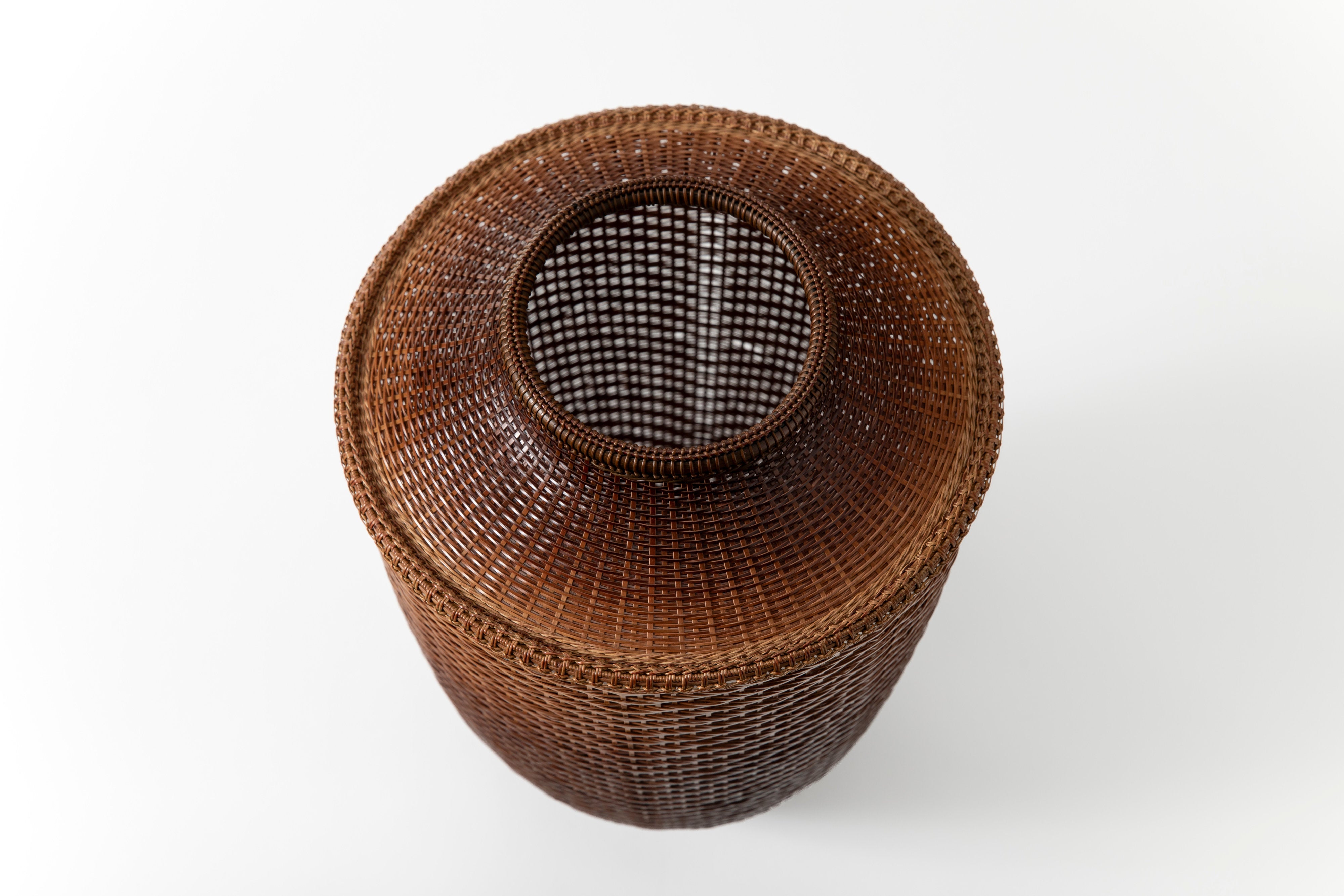 松尾竹峰 煤竹花籃 | 斎藤正光 監修