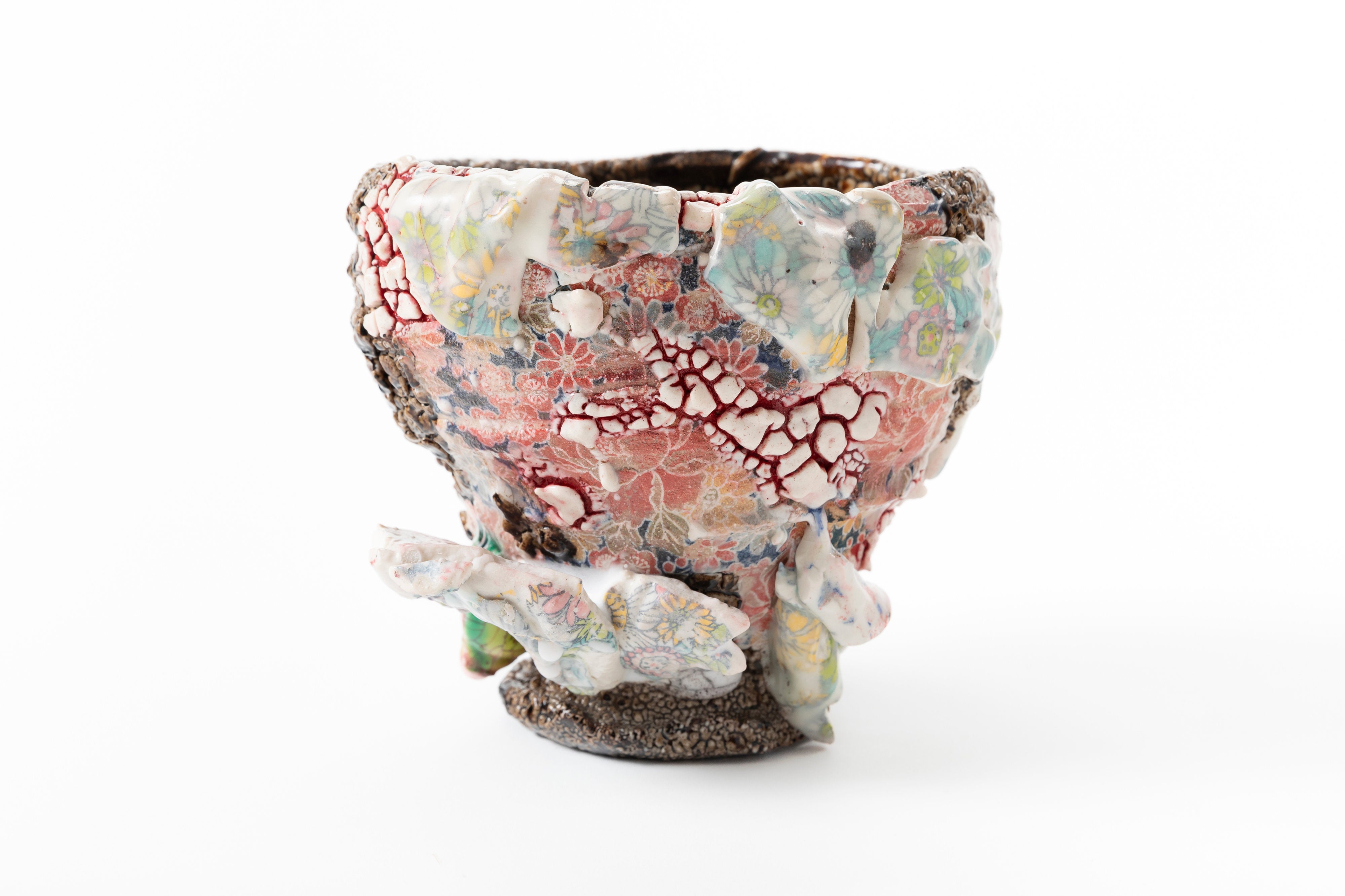 Karatsu Flower Painting Tea Bowl | 氏家 昂大