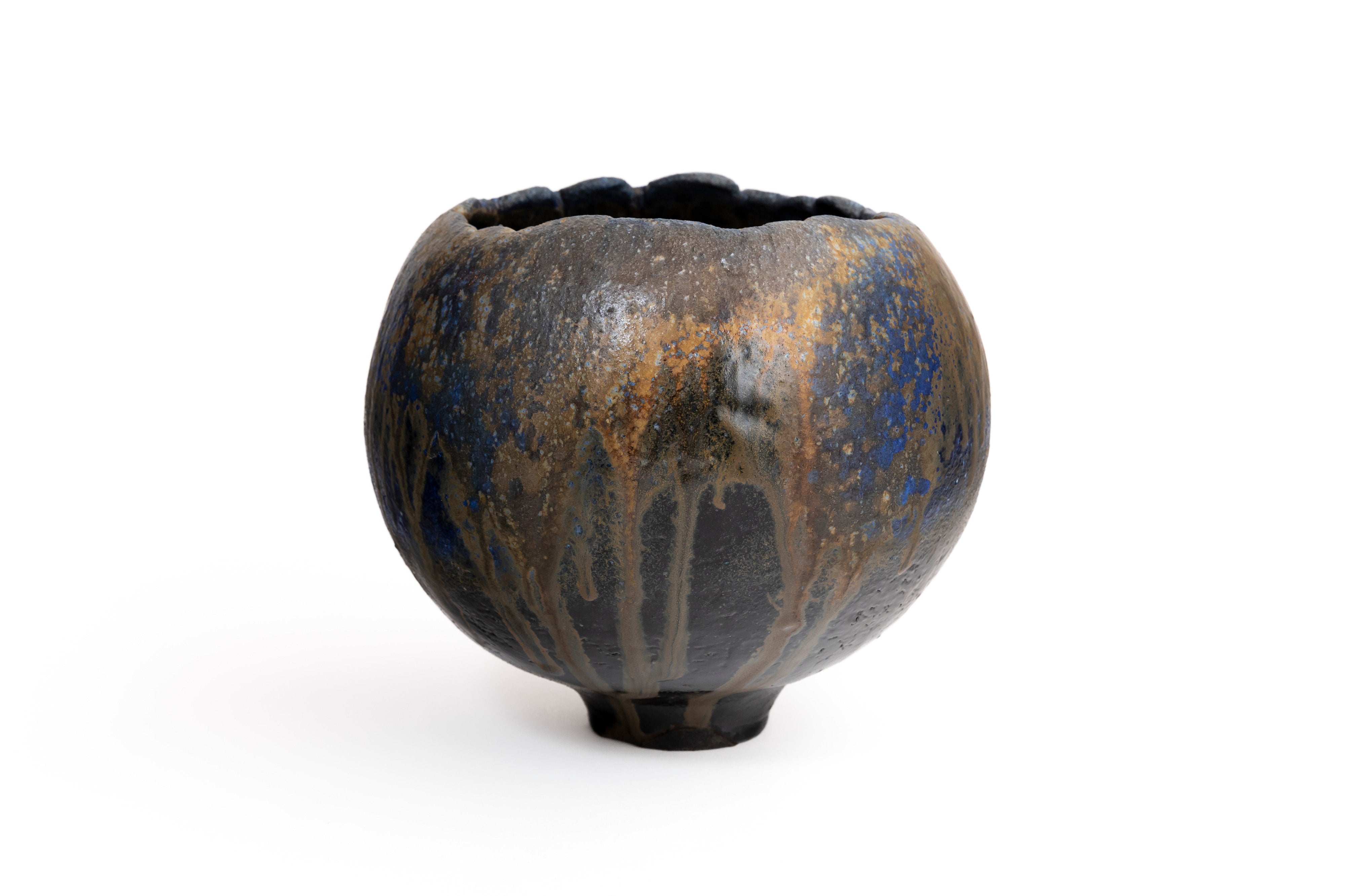 蒼変黒丸鉢 | 後関 裕士