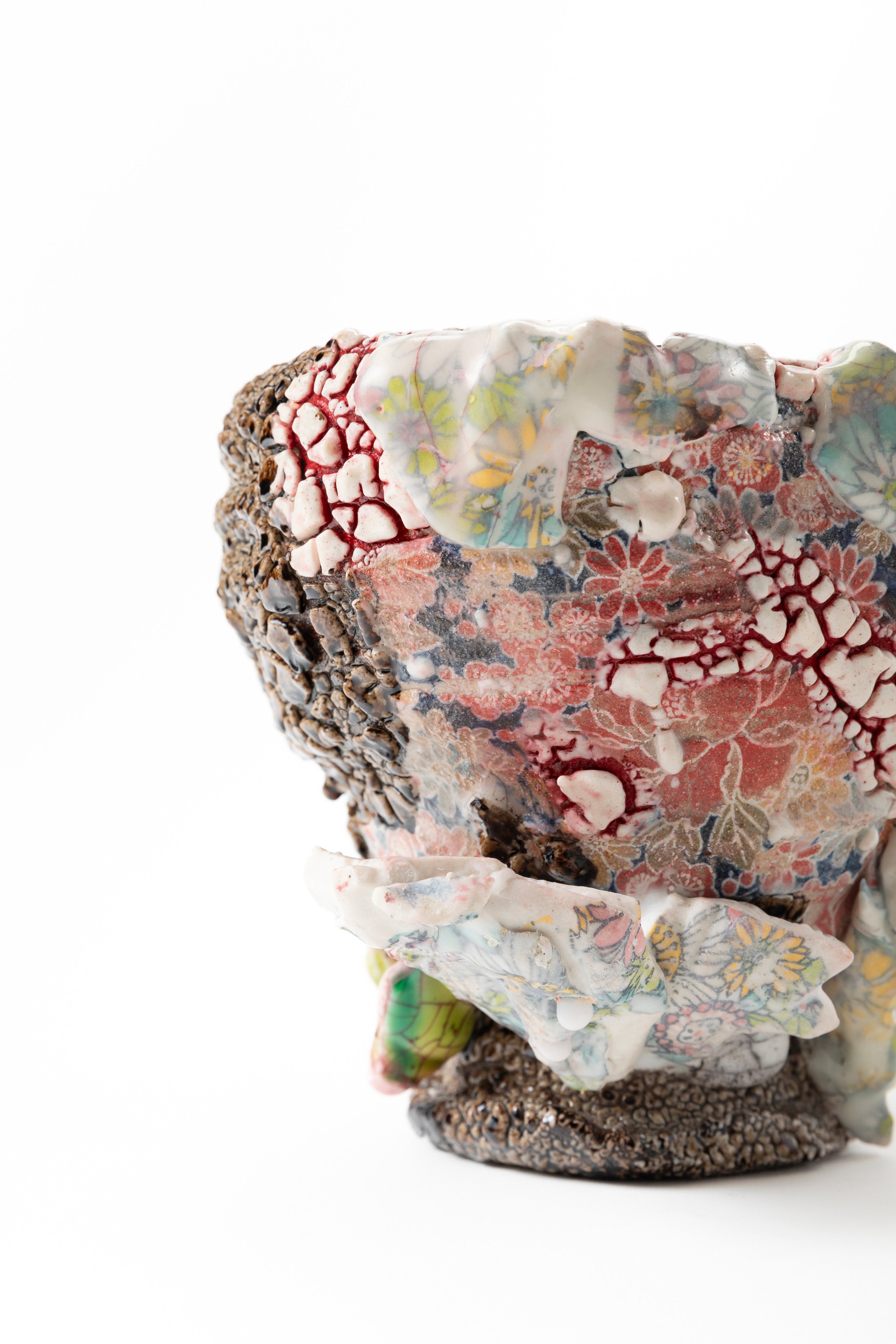 Karatsu Flower Painting Tea Bowl | 氏家 昂大