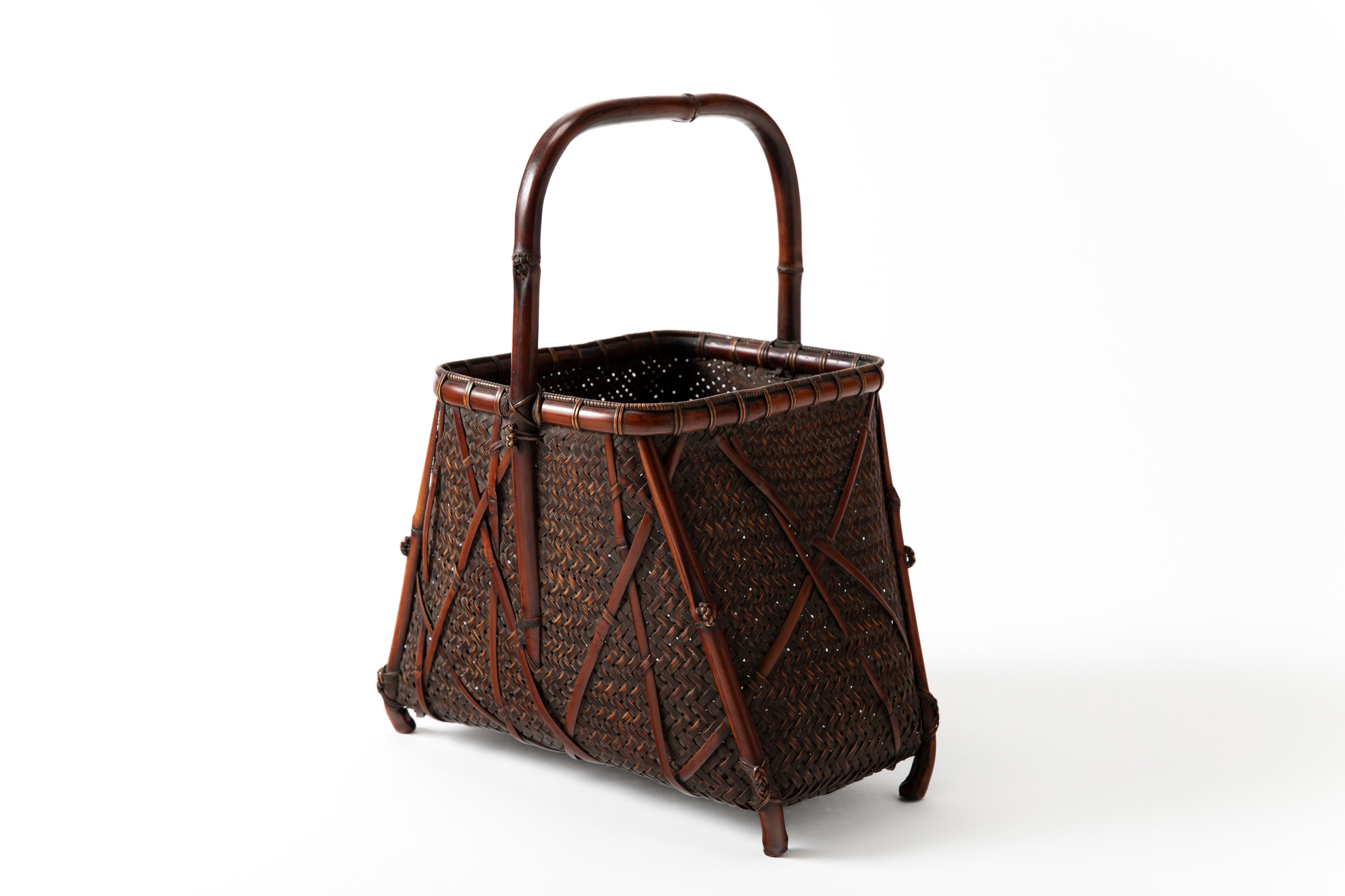 小菅竹堂 氷裂編花籃 | 斎藤正光 監修