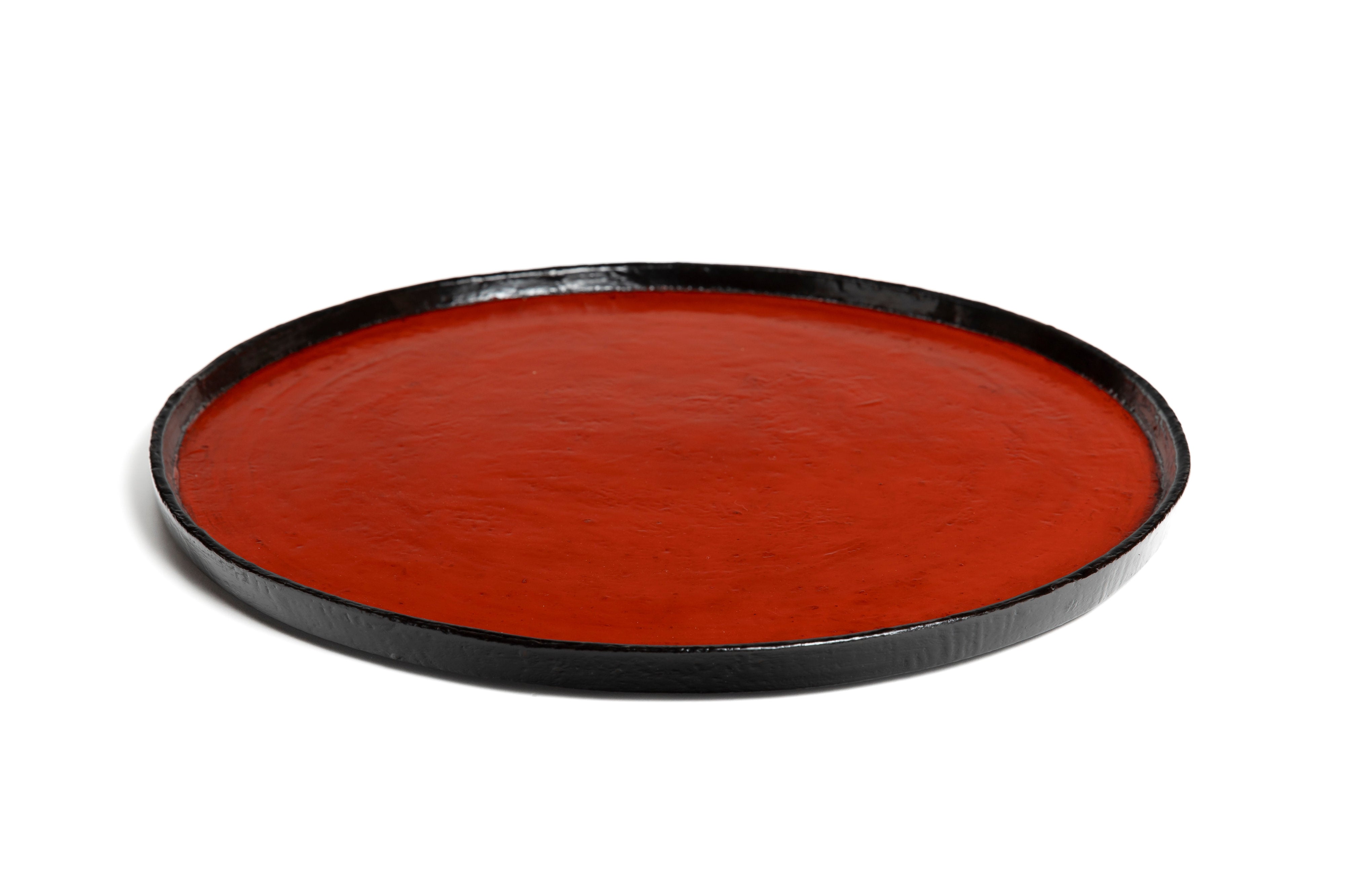 塗分丸盆 | 松崎 修