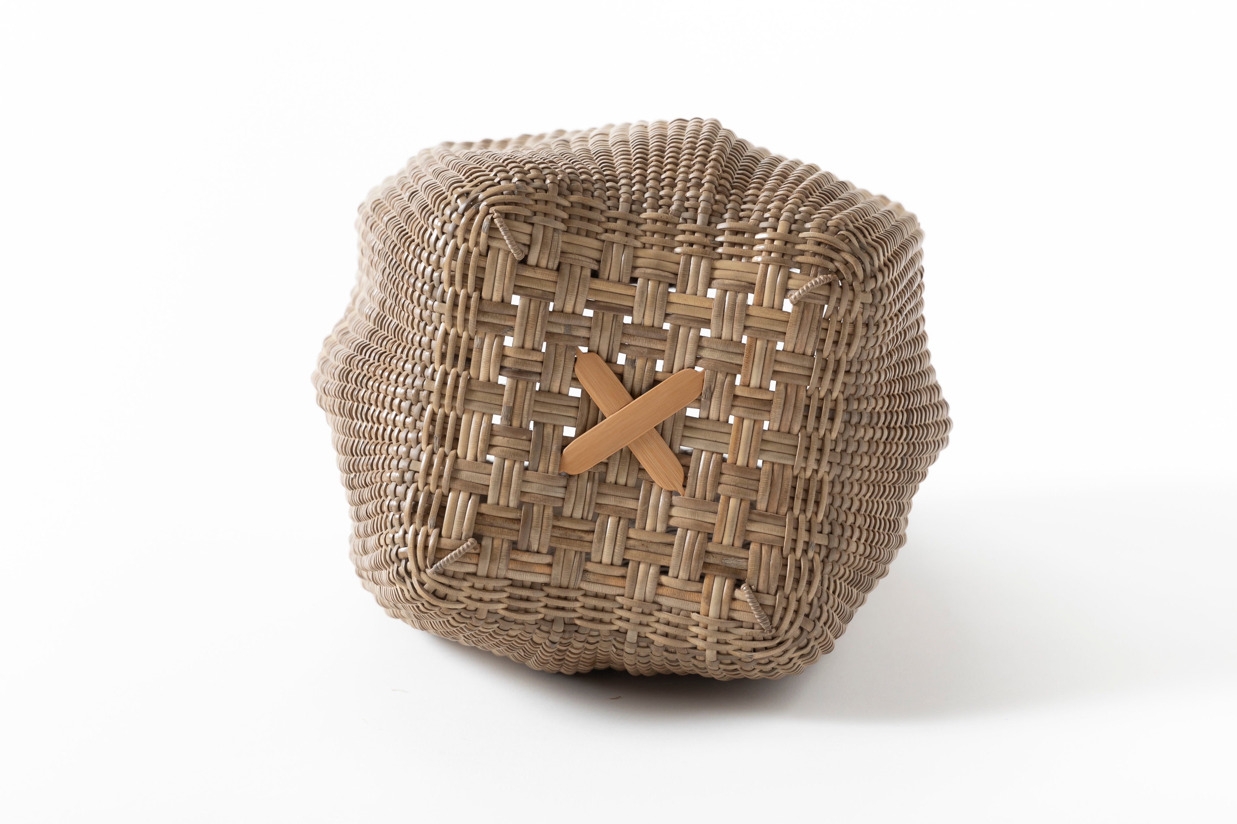 銹籐素編玄籠 戴勝 | 川口 淳平