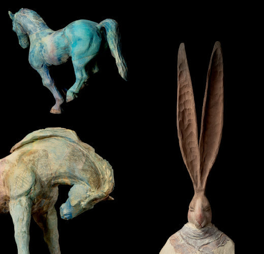 十時孝好展  霜月の「UMA」と「USAGI」