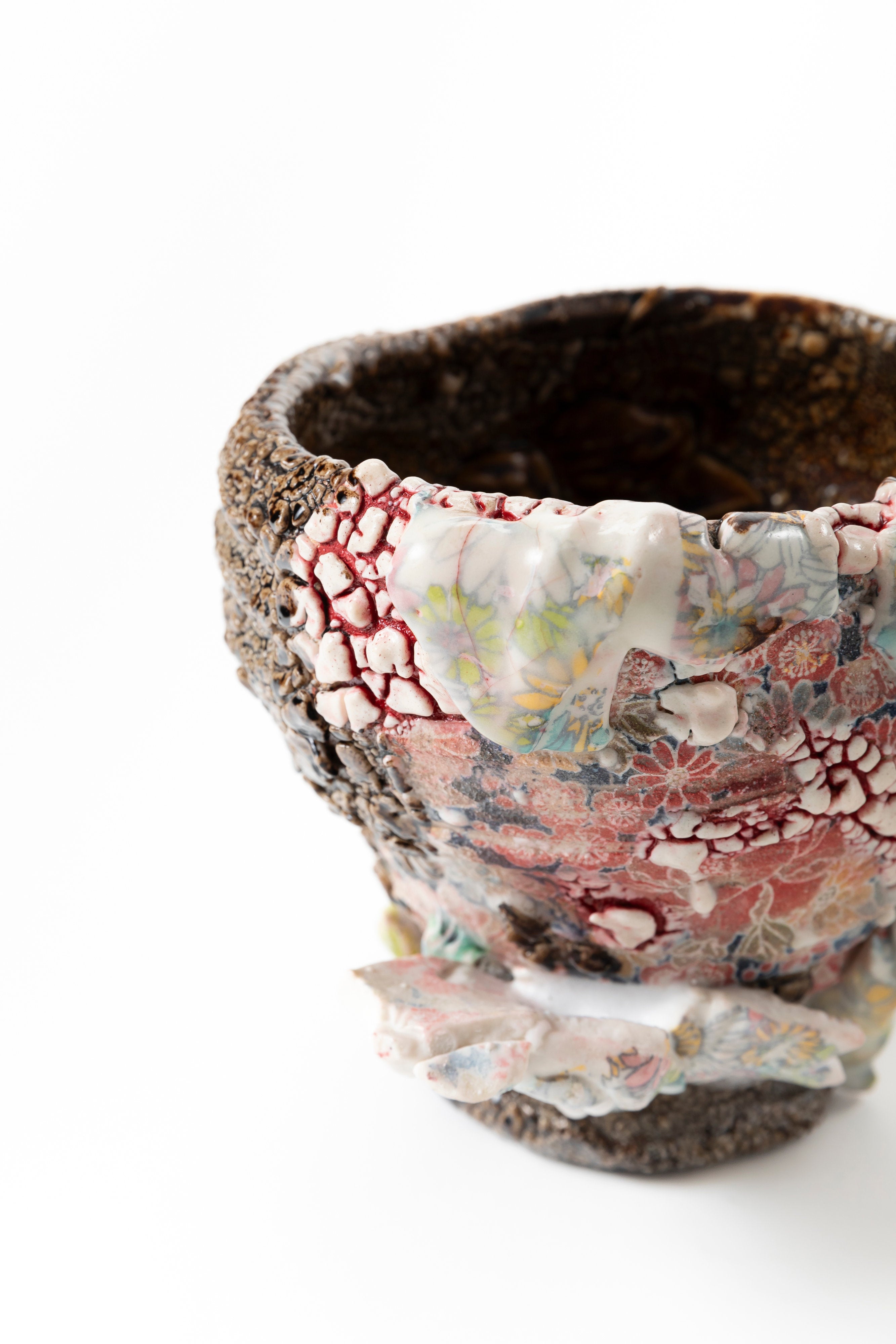 Karatsu Flower Painting　Tea Bowl | 氏家 昂大