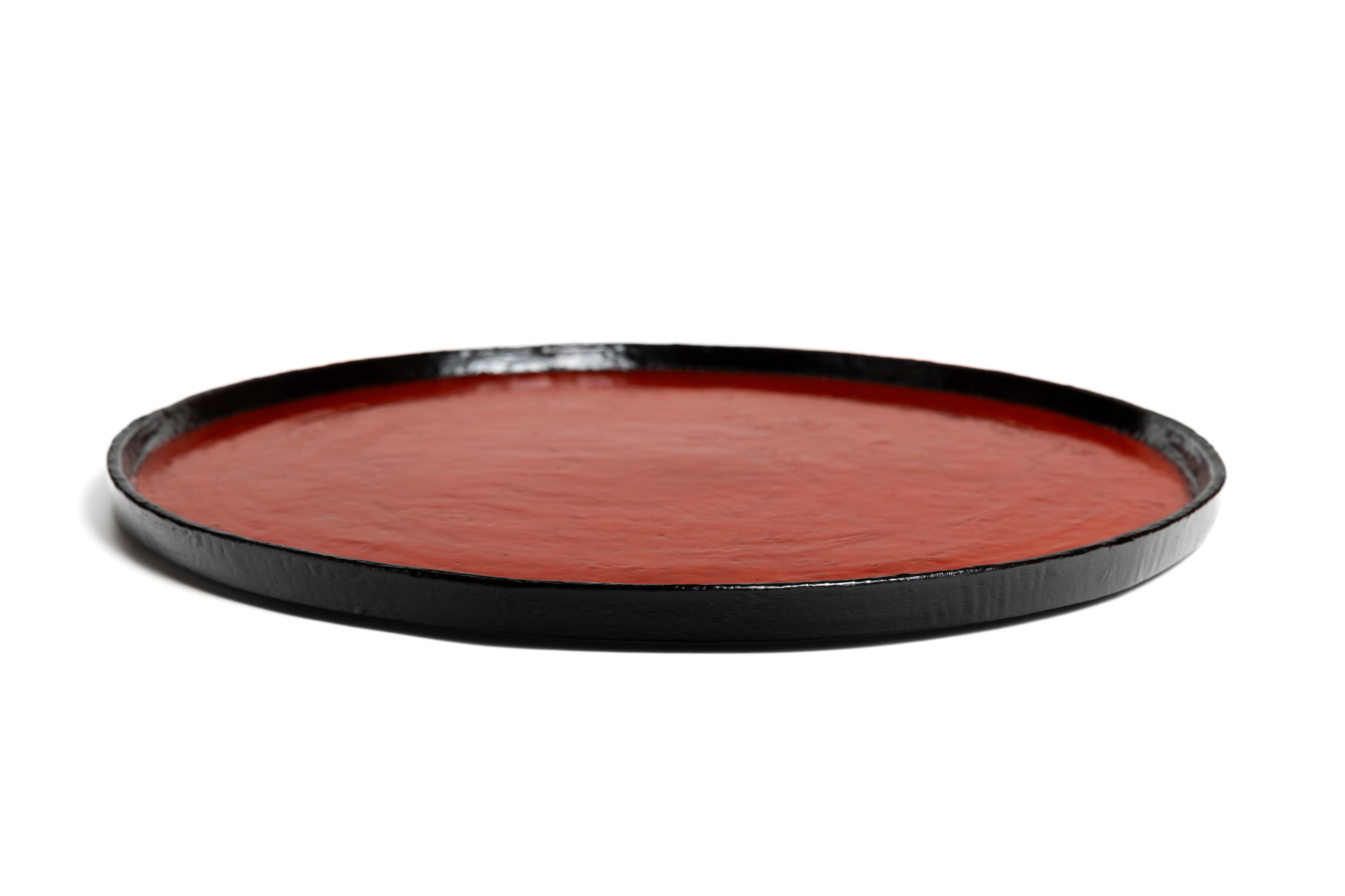 塗分丸盆 | 松崎 修