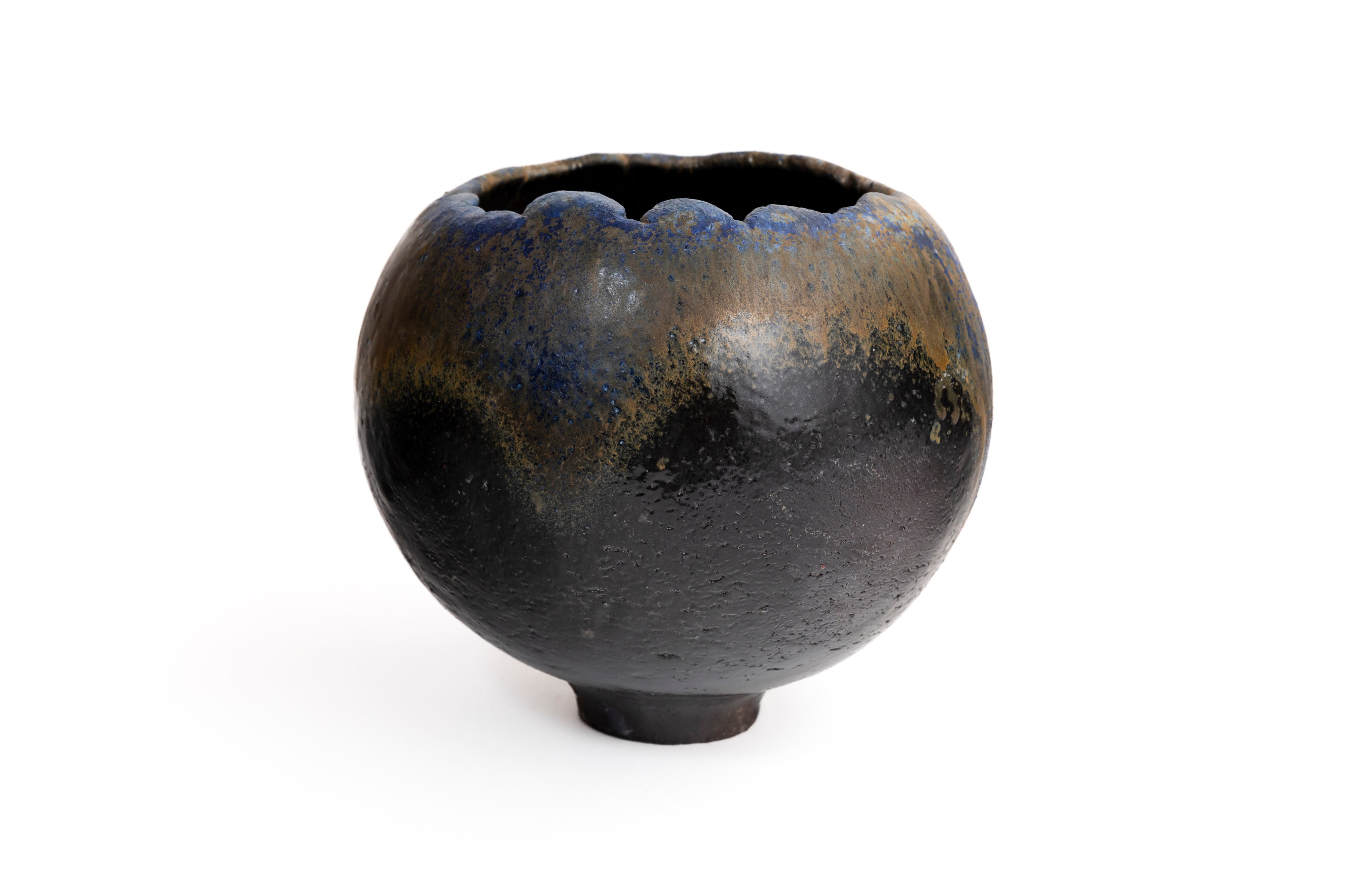 蒼変黒丸鉢 | 後関 裕士