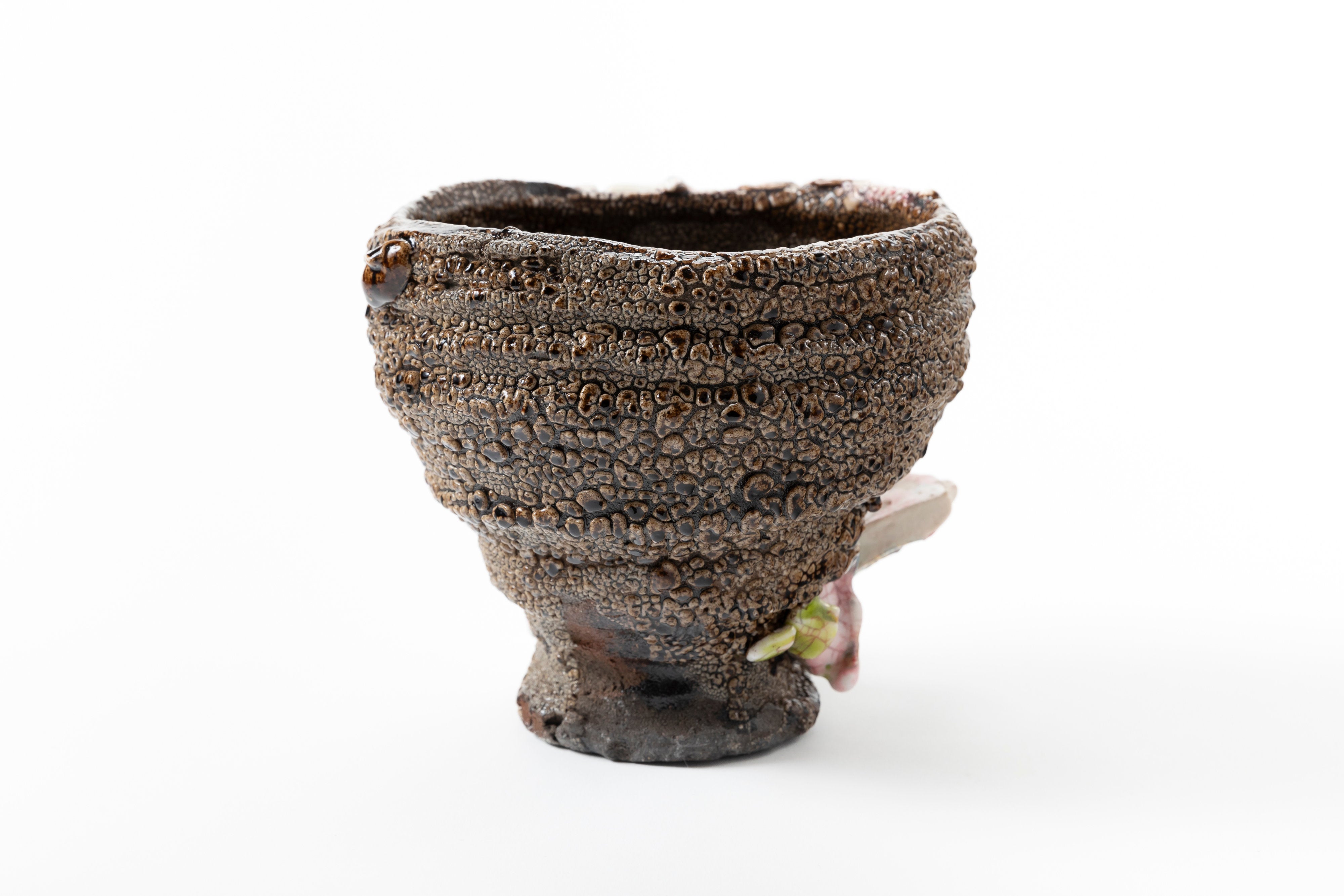 Karatsu Flower Painting　Tea Bowl | 氏家 昂大