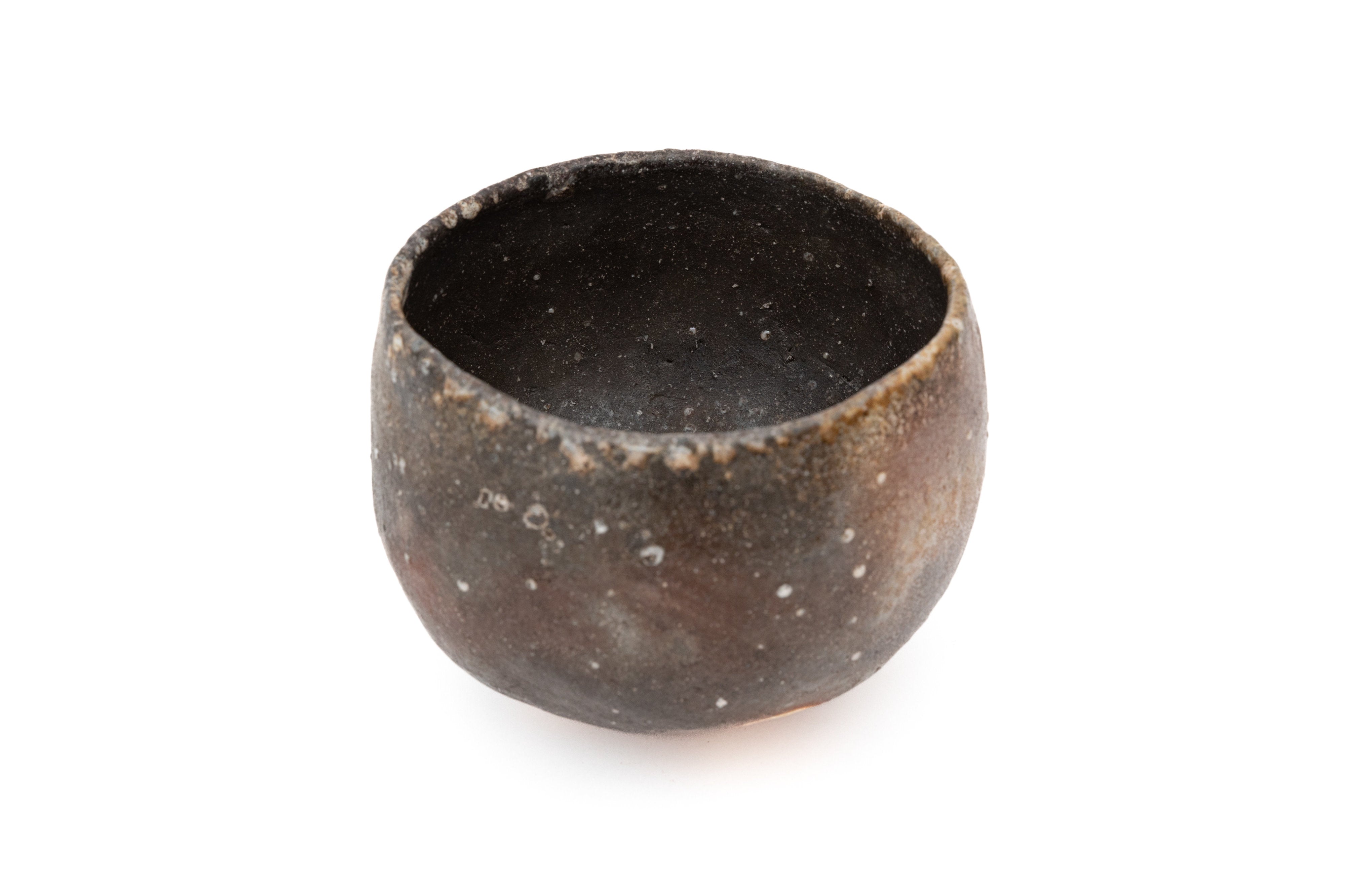 岸野寛　瀬戸黒茶碗　(B）抹茶碗　茶道 岸野寛 瀬戸黒茶碗 (B）抹茶碗 茶道
