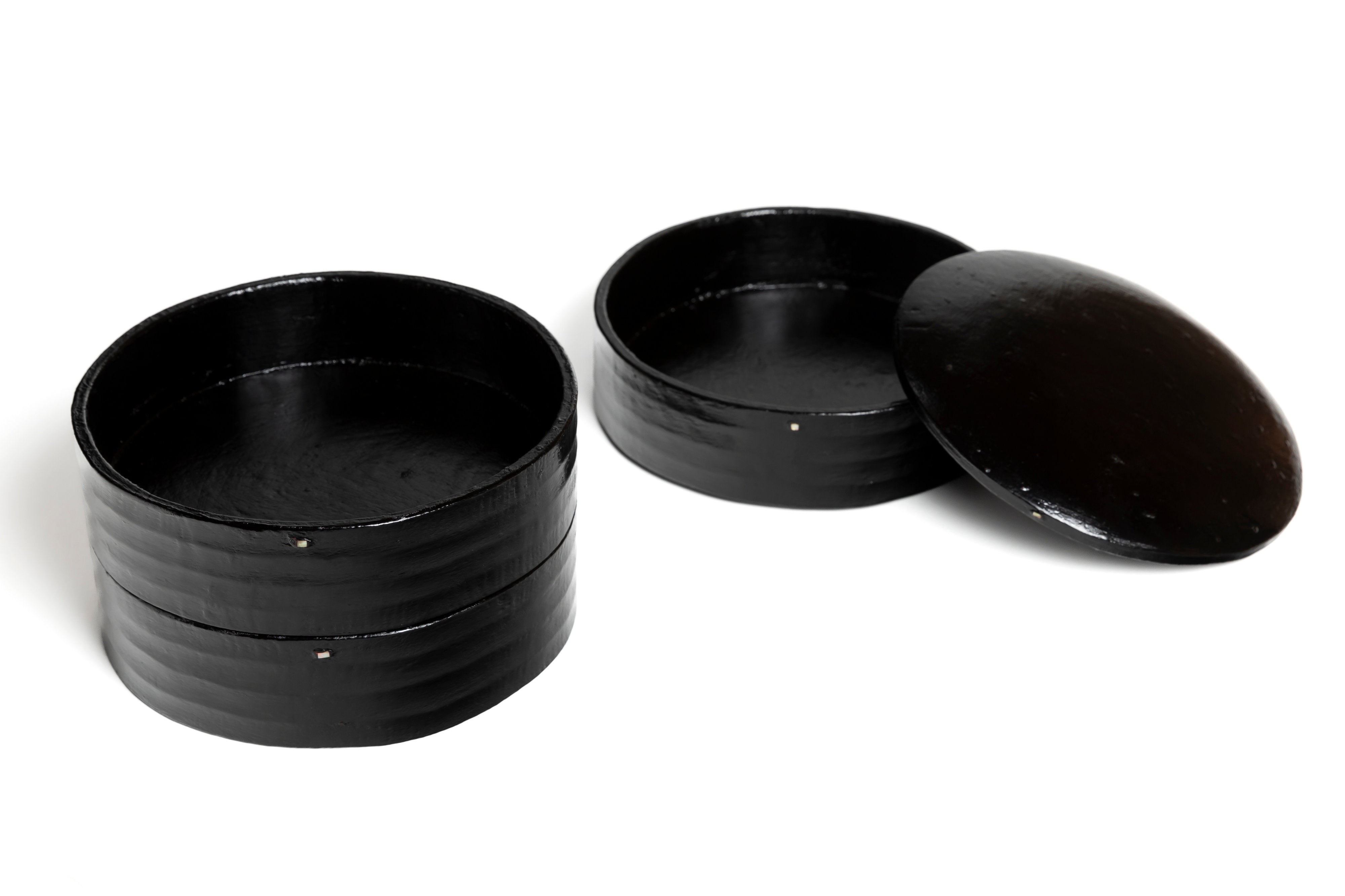 黒漆丸重箱 | 松崎 修