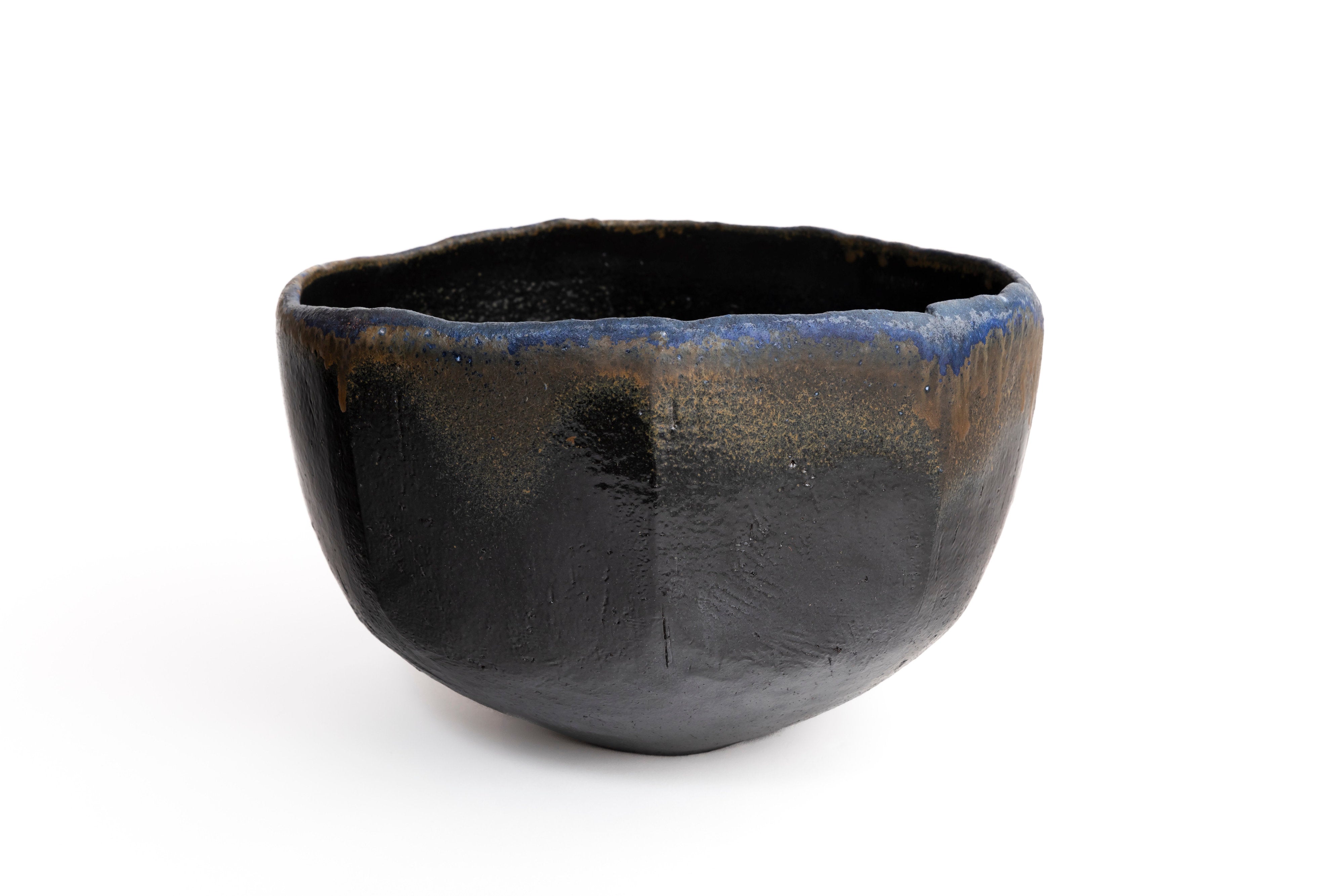 蒼変黒削大鉢 | 後関 裕士