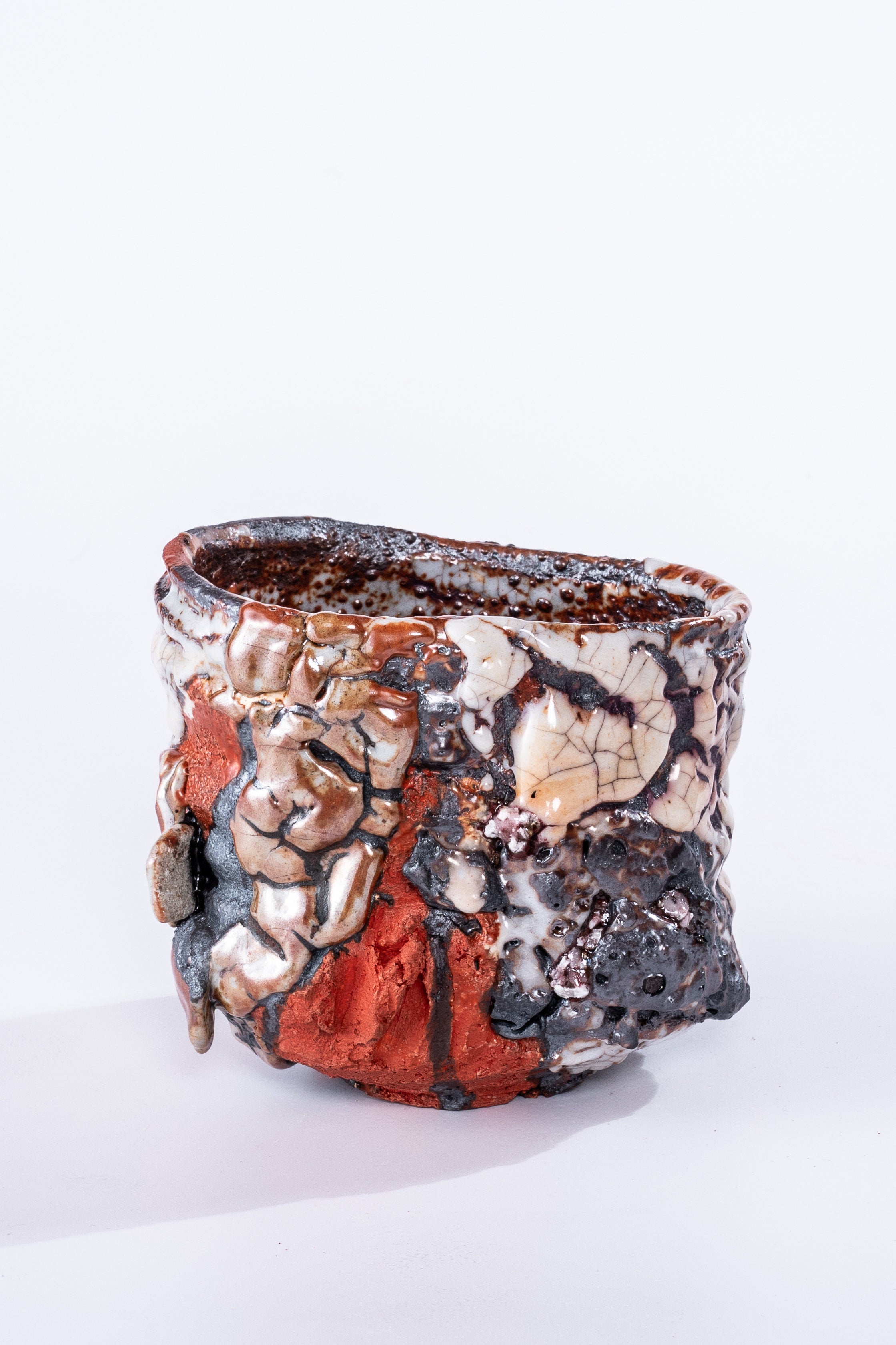 Nezumi Shino Tea Bowl | 氏家 昂大