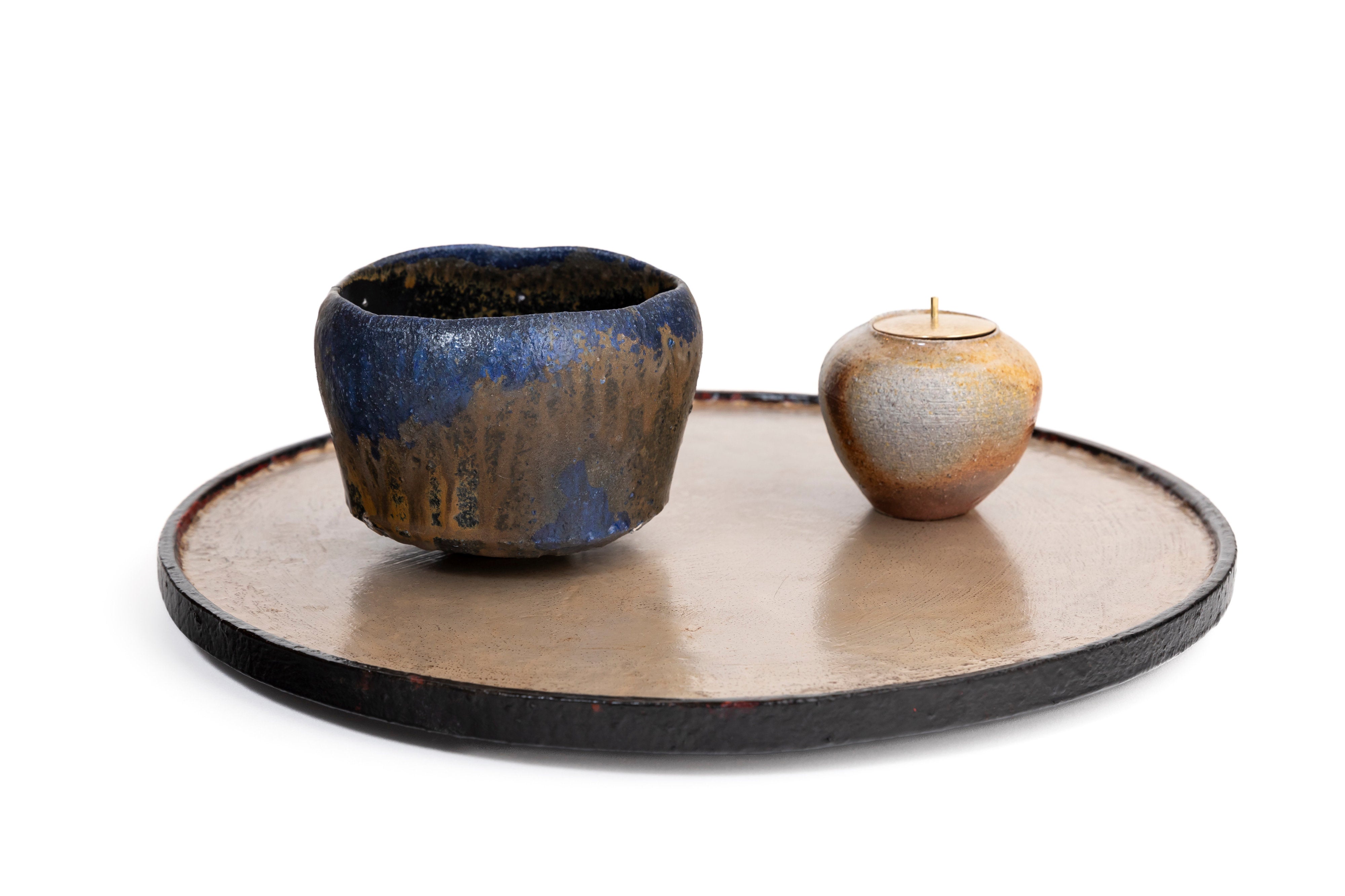 蒼変黒茶盌 | 後関 裕士