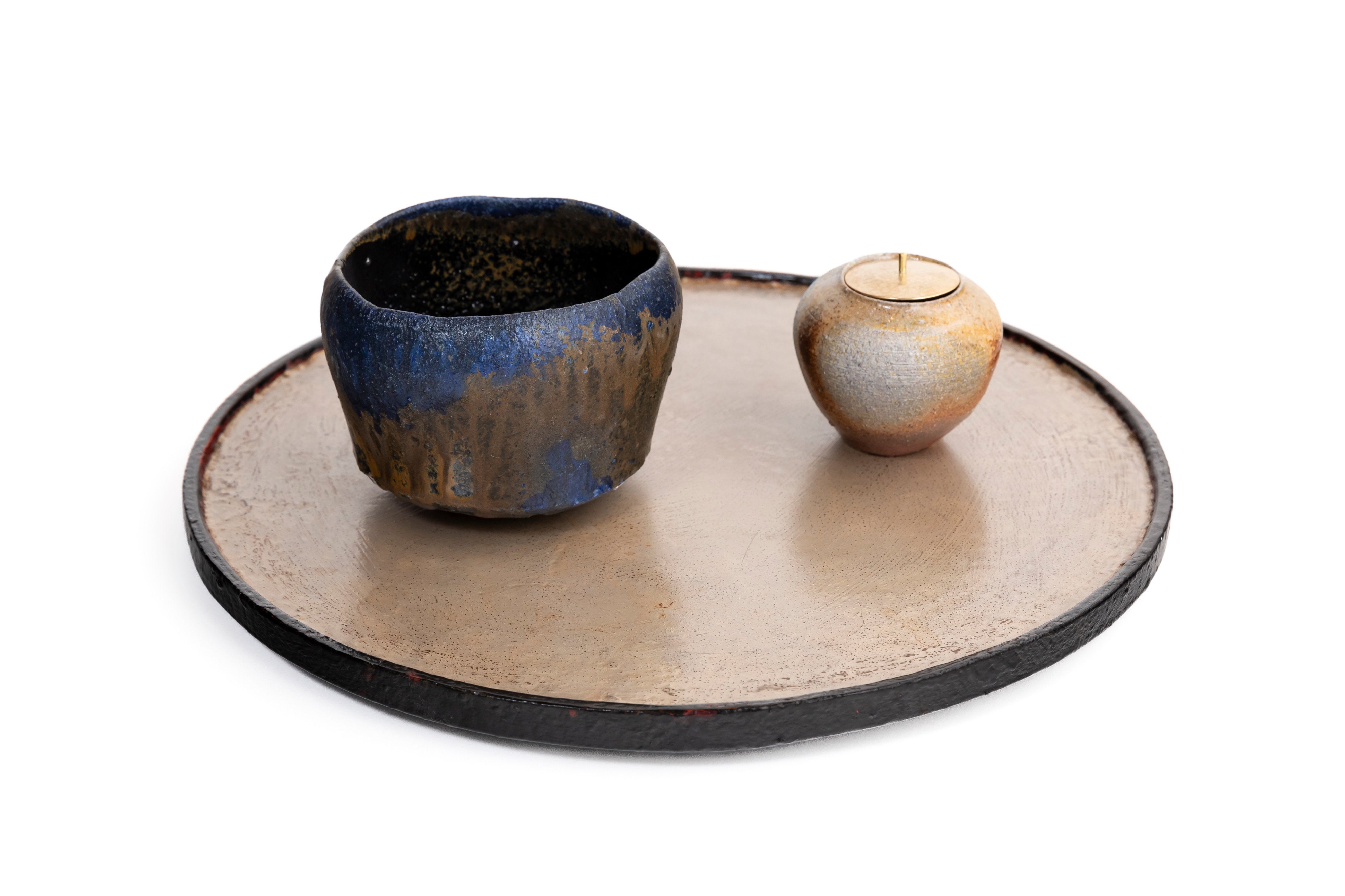 蒼変黒茶盌 | 後関 裕士