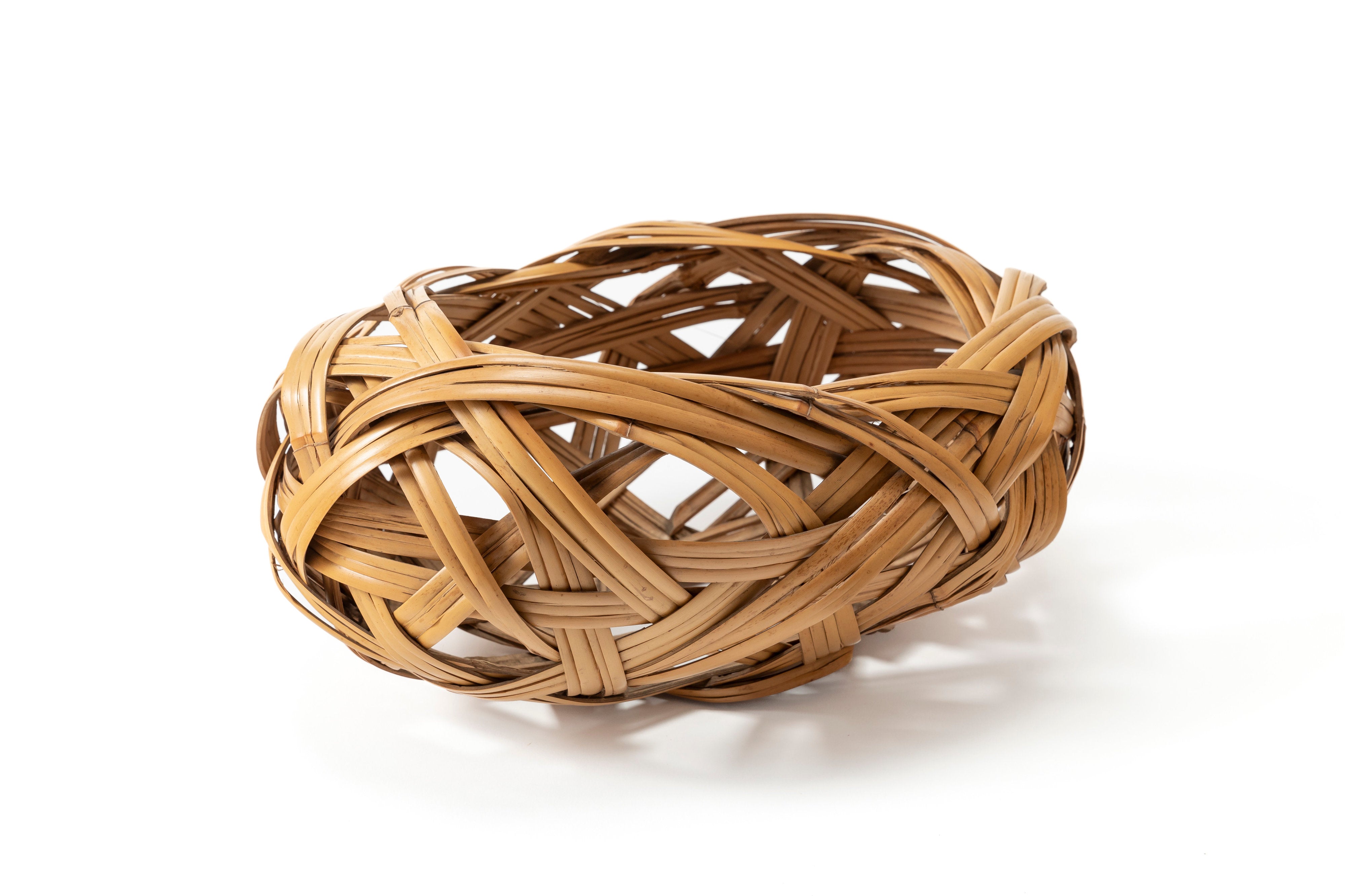 末村笙文 白錆竹繭形花籃 | 斎藤正光 監修