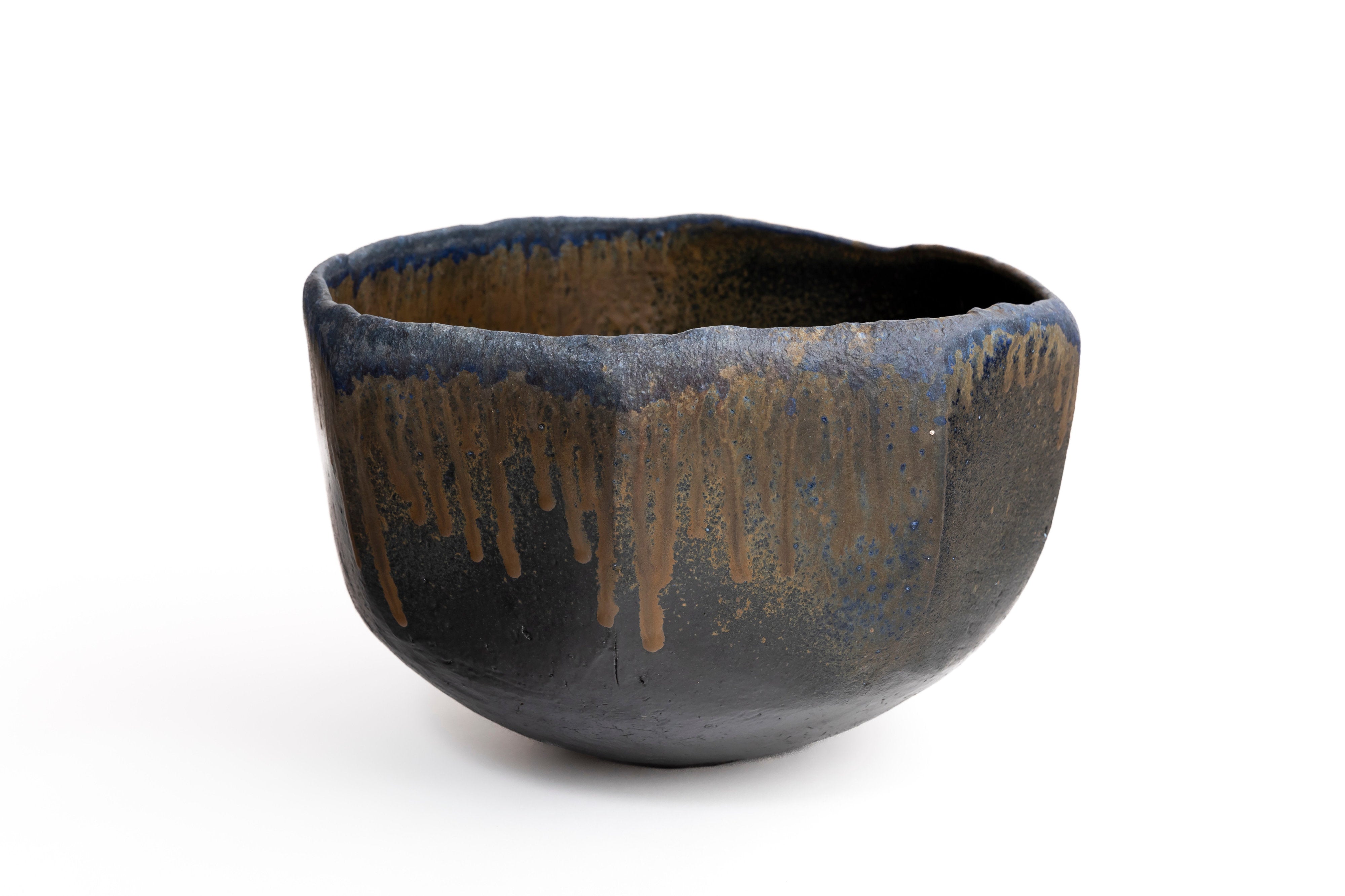 蒼変黒削大鉢 | 後関 裕士