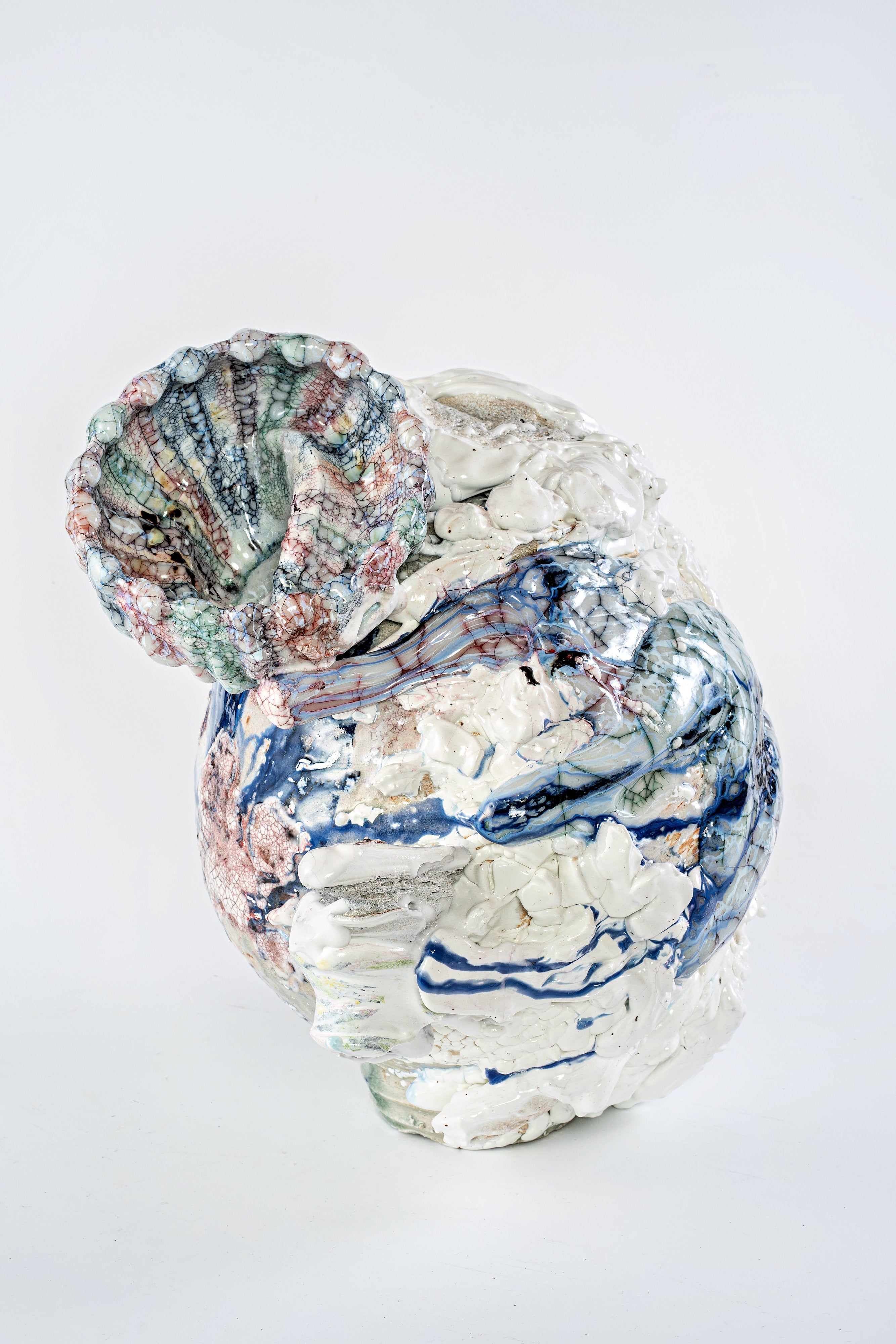 Hybrid Oribe ＆ White Glaze Tea Bowl | 氏家 昂大