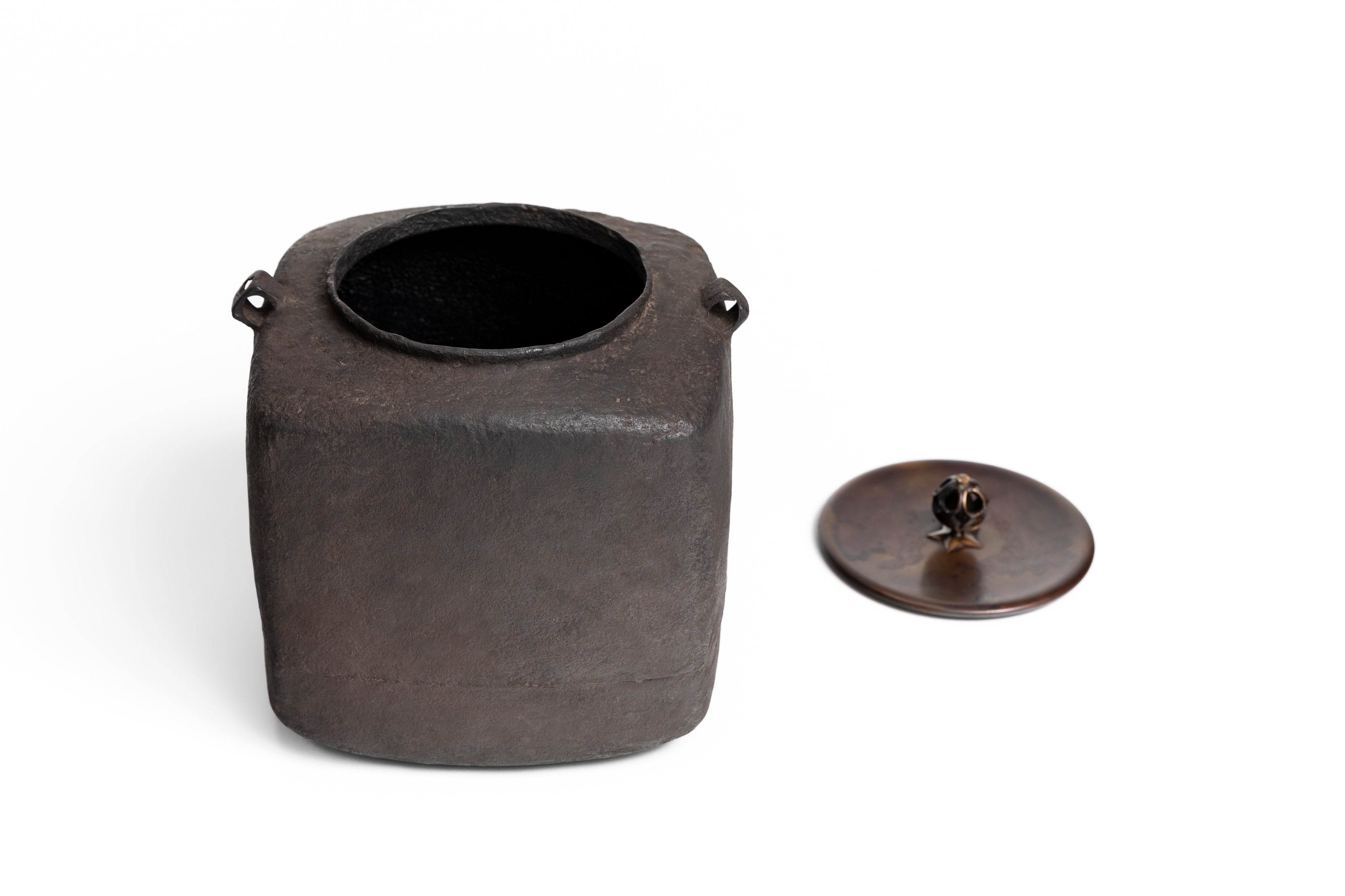 四方釜｜十五代 宮崎 寒雉