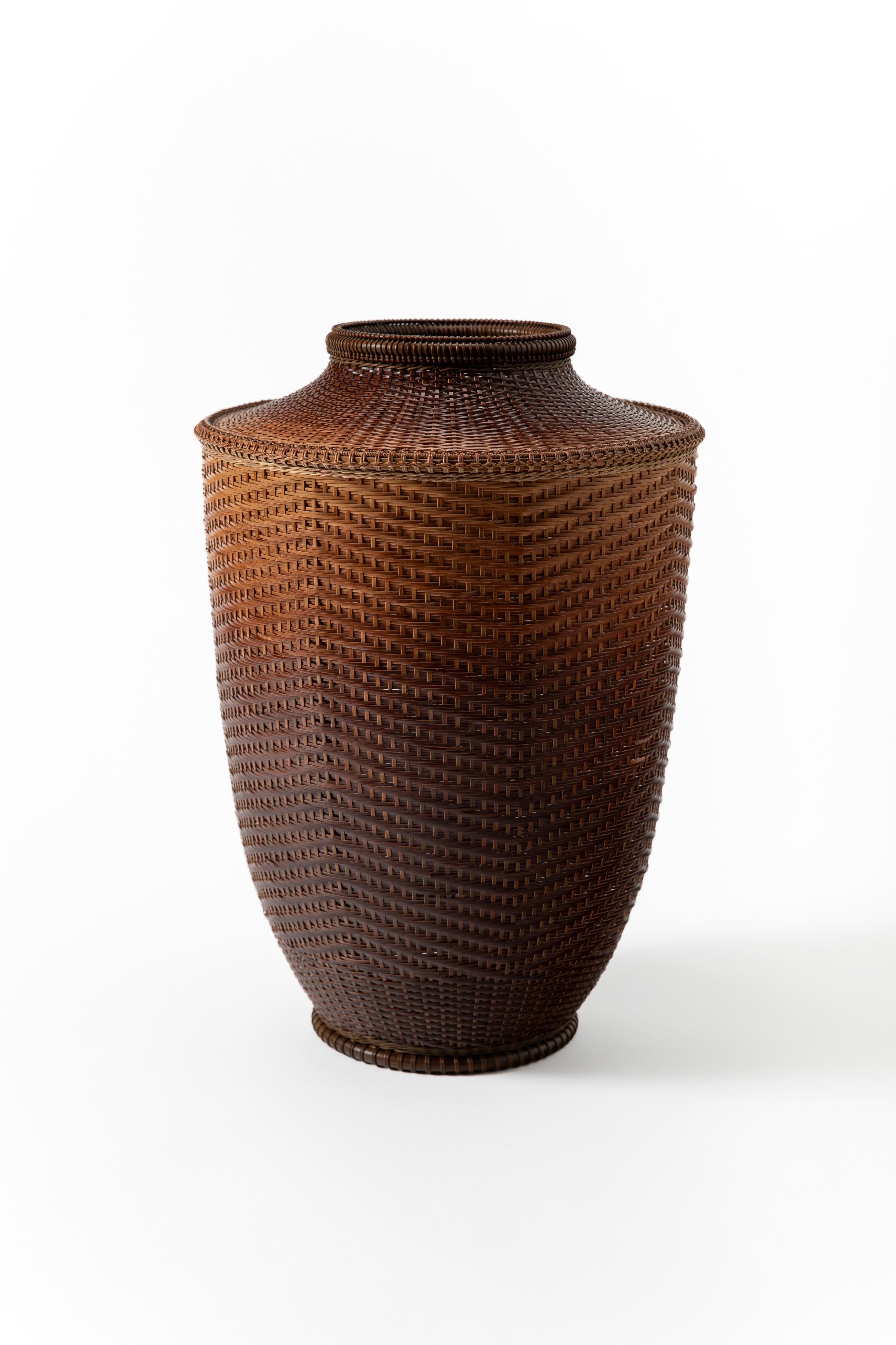 松尾竹峰 煤竹花籃 | 斎藤正光 監修