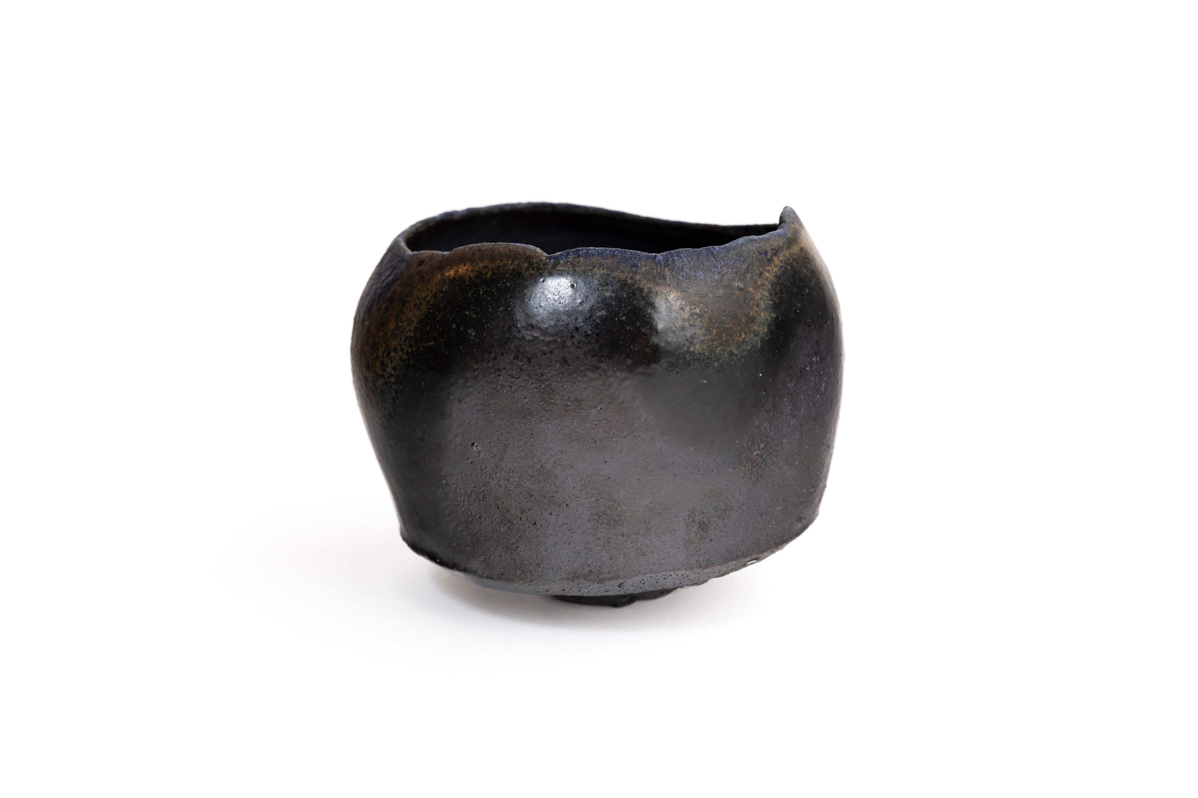 蒼変黒茶盌 | 後関 裕士